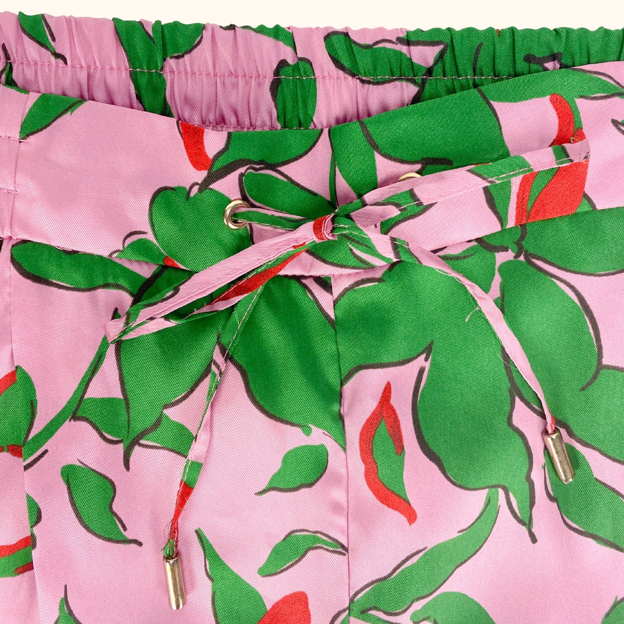 River Island Wide Leg Floral Pink Trousers - Size 16 - - Jeans & Trousers