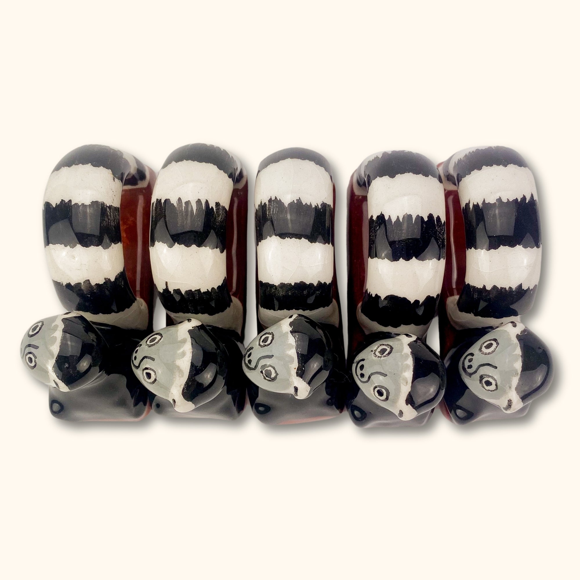 Novelty Lemur Animal Napkin Rings - Set of 5 - - Dishware