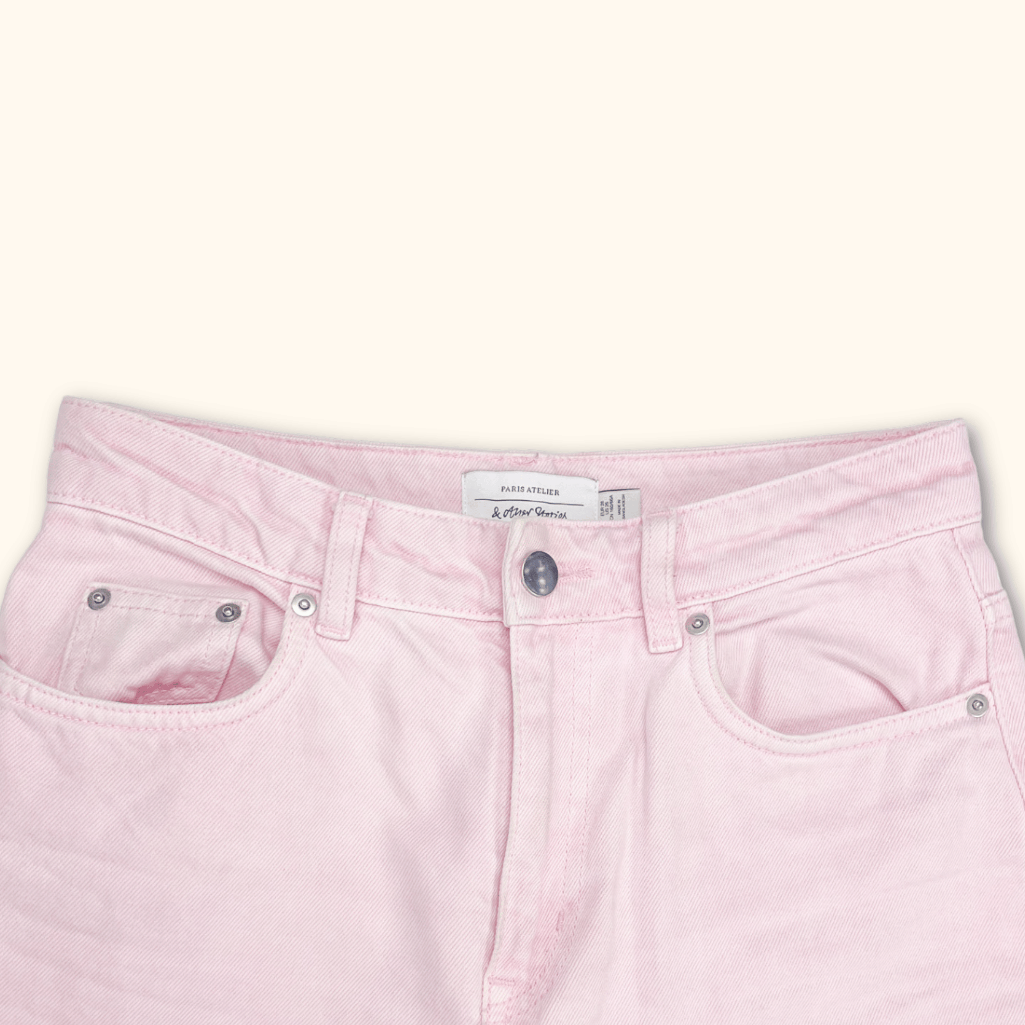 & Other Stories Pink Wide Leg Jeans - Size W26 & Other Stories