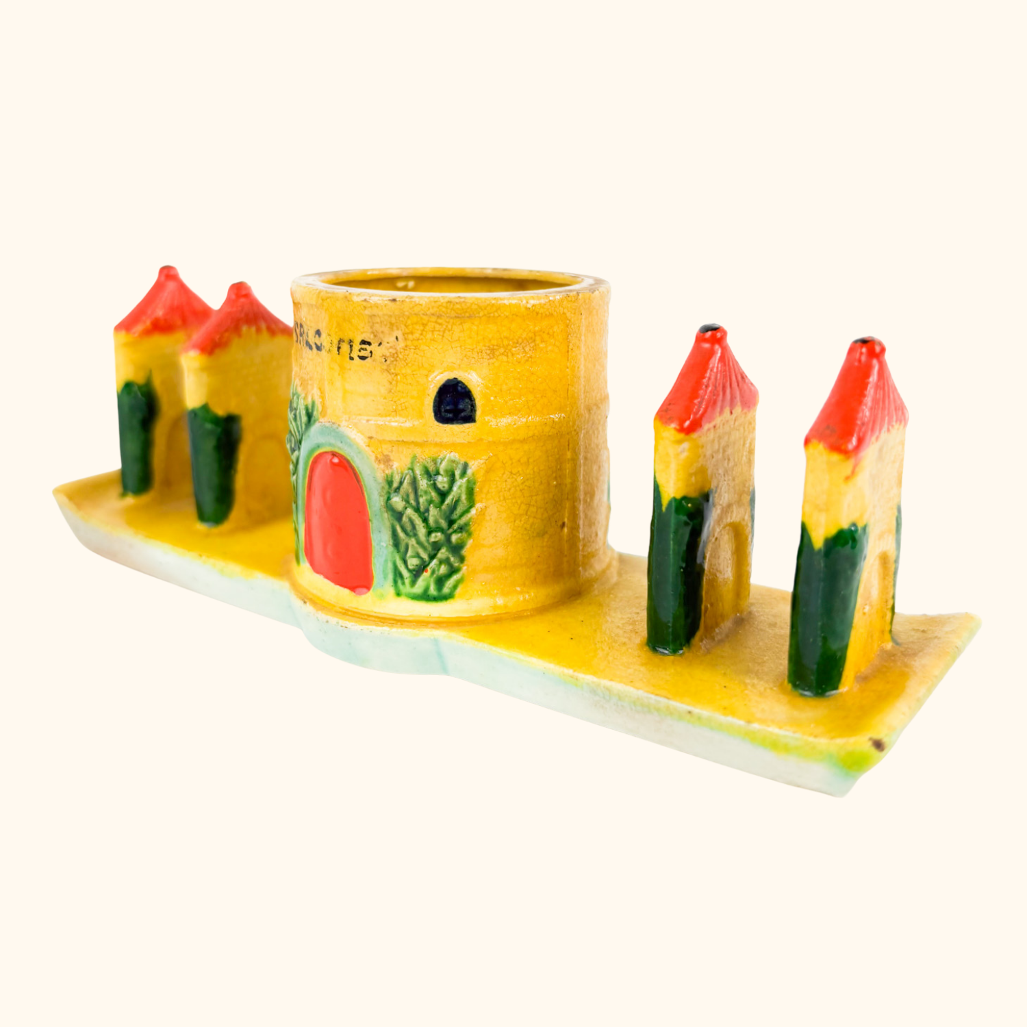 Japanese Wood Vintage Egg and Soldiers Stand Sunshine Thrift