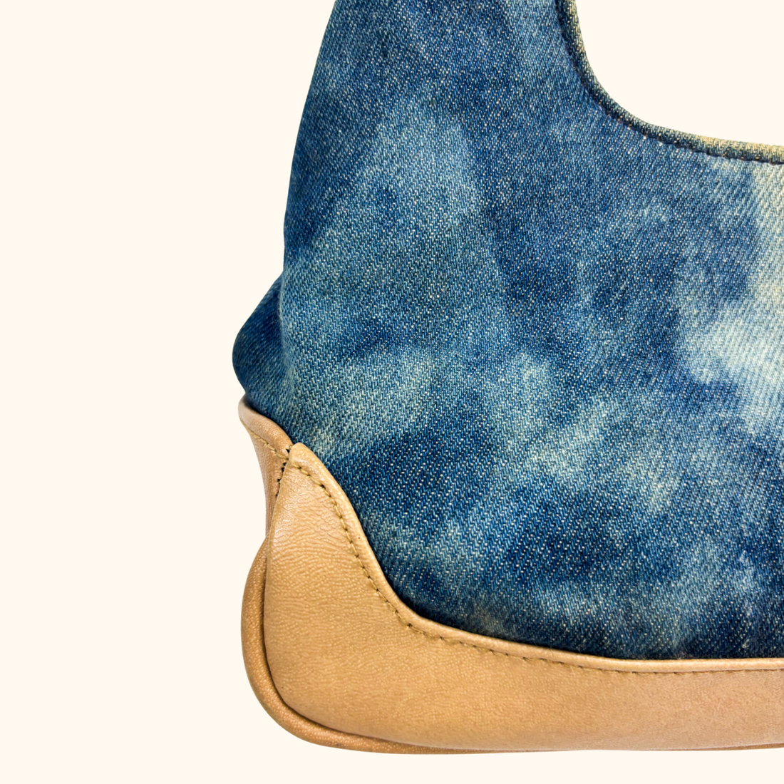 Blue Denim Tie Die Shoulder Bag Sunshine Thrift