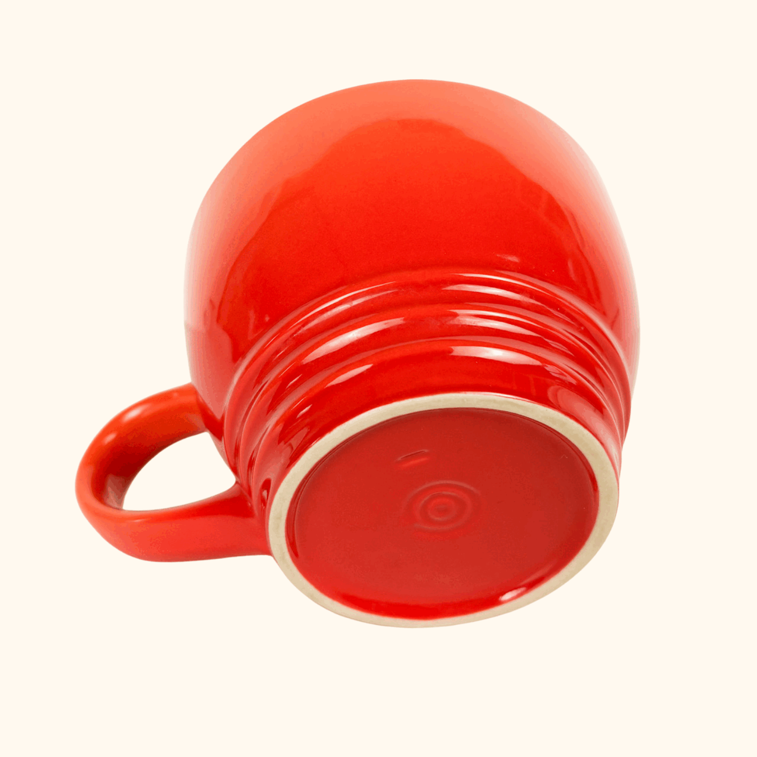 Le Creuset Volcanic Orange Stoneware Grand Mug 400ml - - Kitchenware