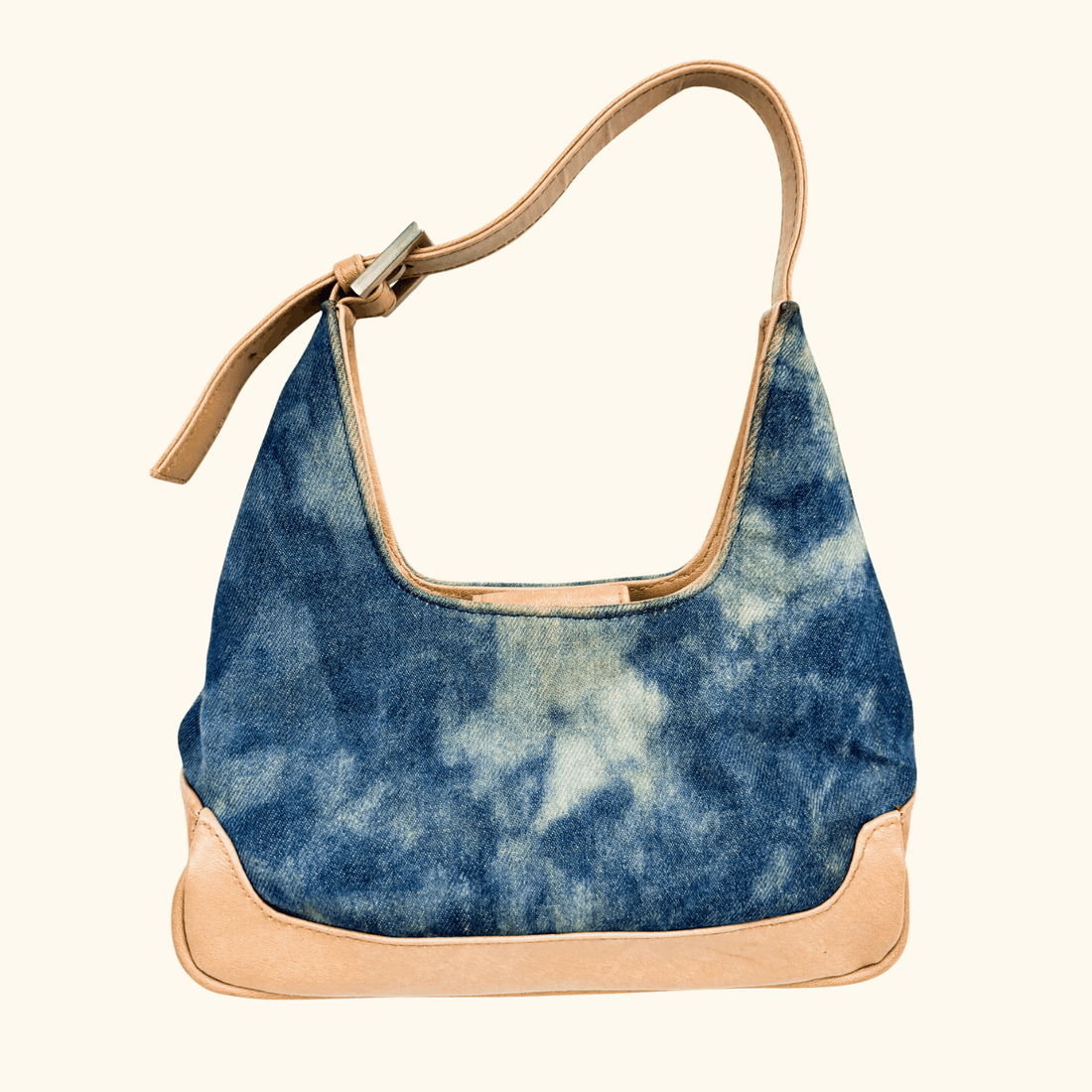 Blue Denim Tie Die Shoulder Bag Sunshine Thrift