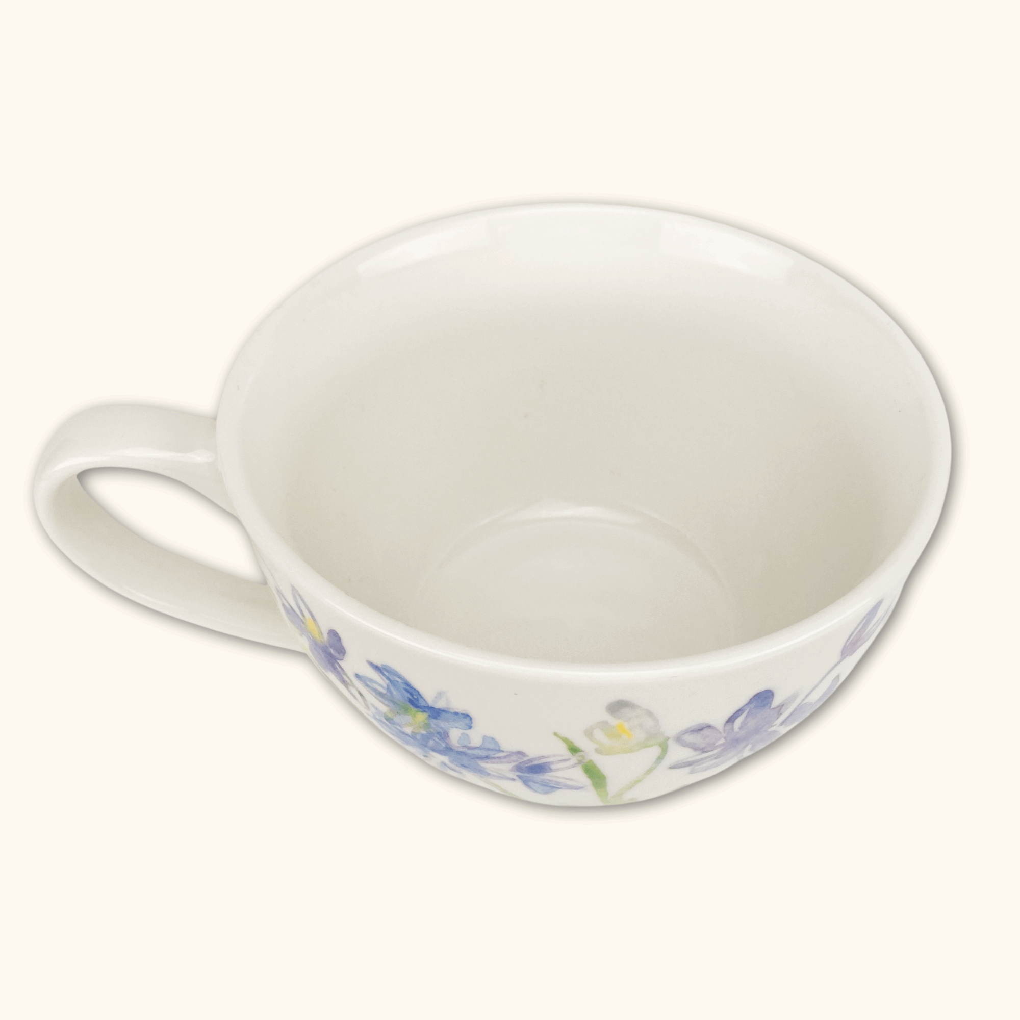 Large Floral Coffee Mug - - Kitchenware
