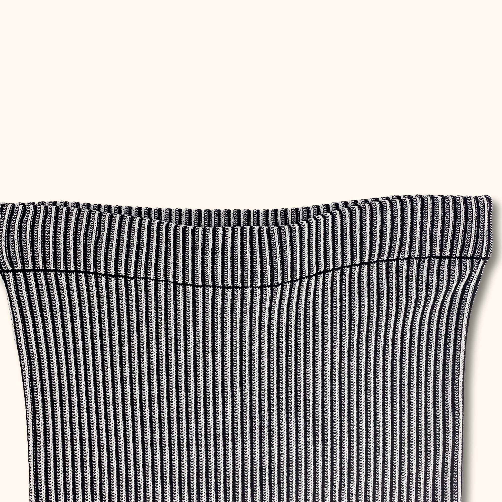 Zara Black and White Fringe Midi Skirt - Size Large - - Skirts