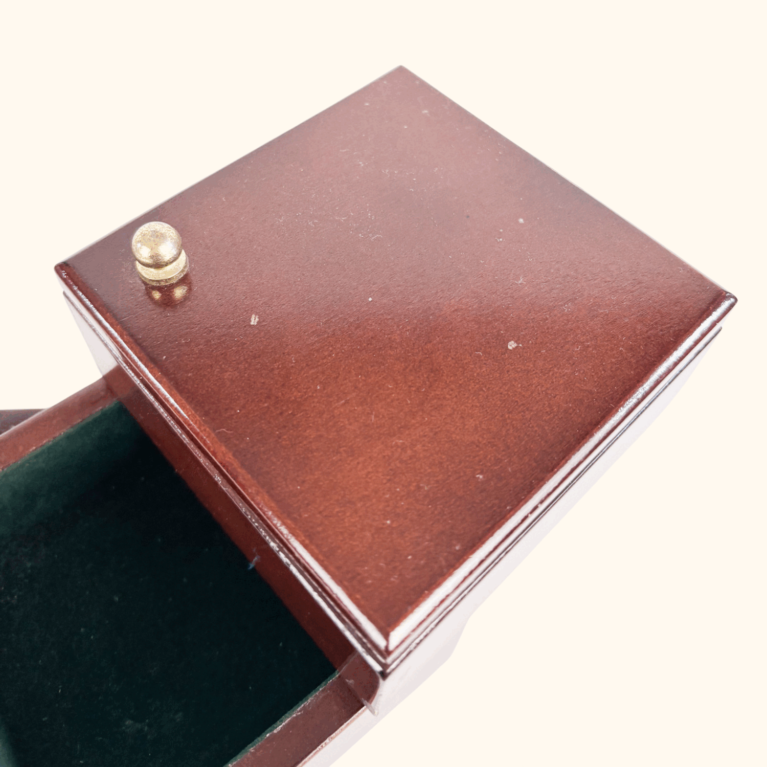 3-Tier Wood Swivel Jewellery Box Sunshine Thrift