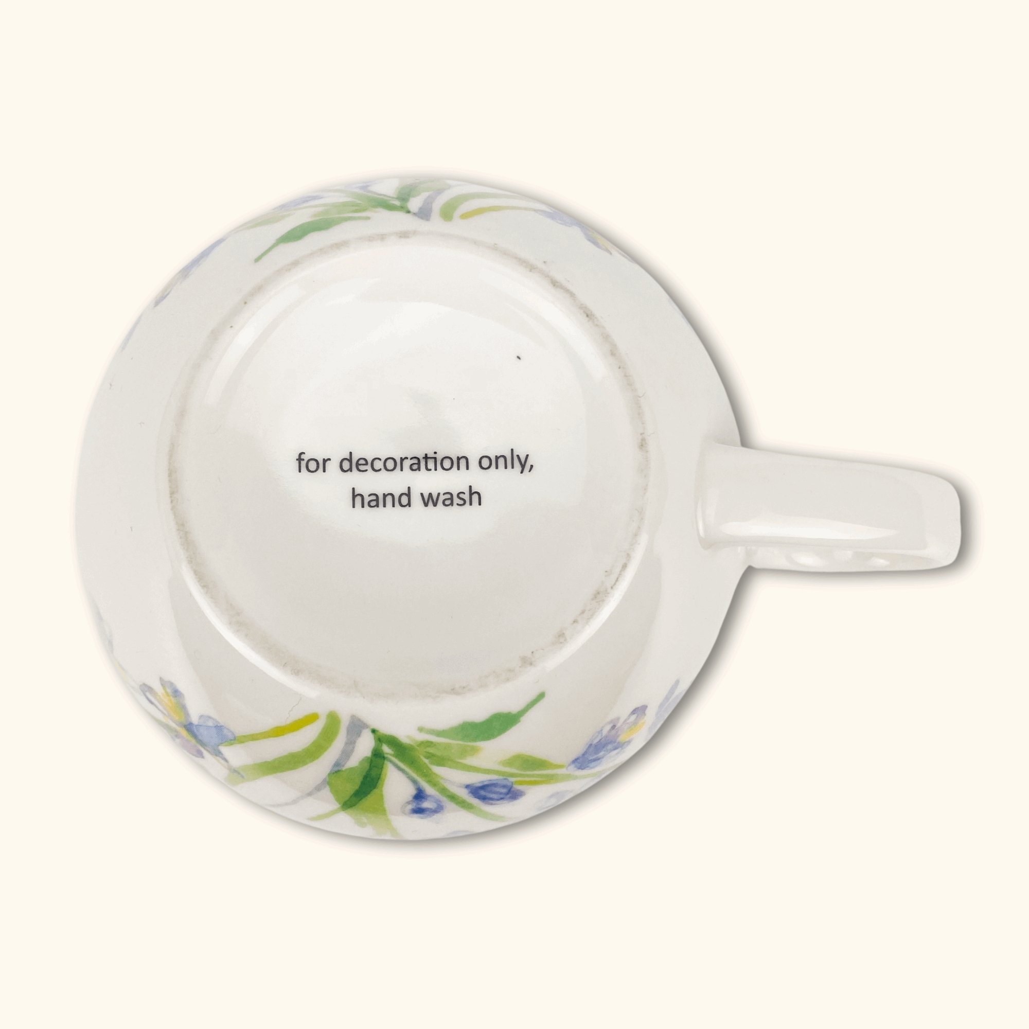 Large Floral Coffee Mug - - Kitchenware