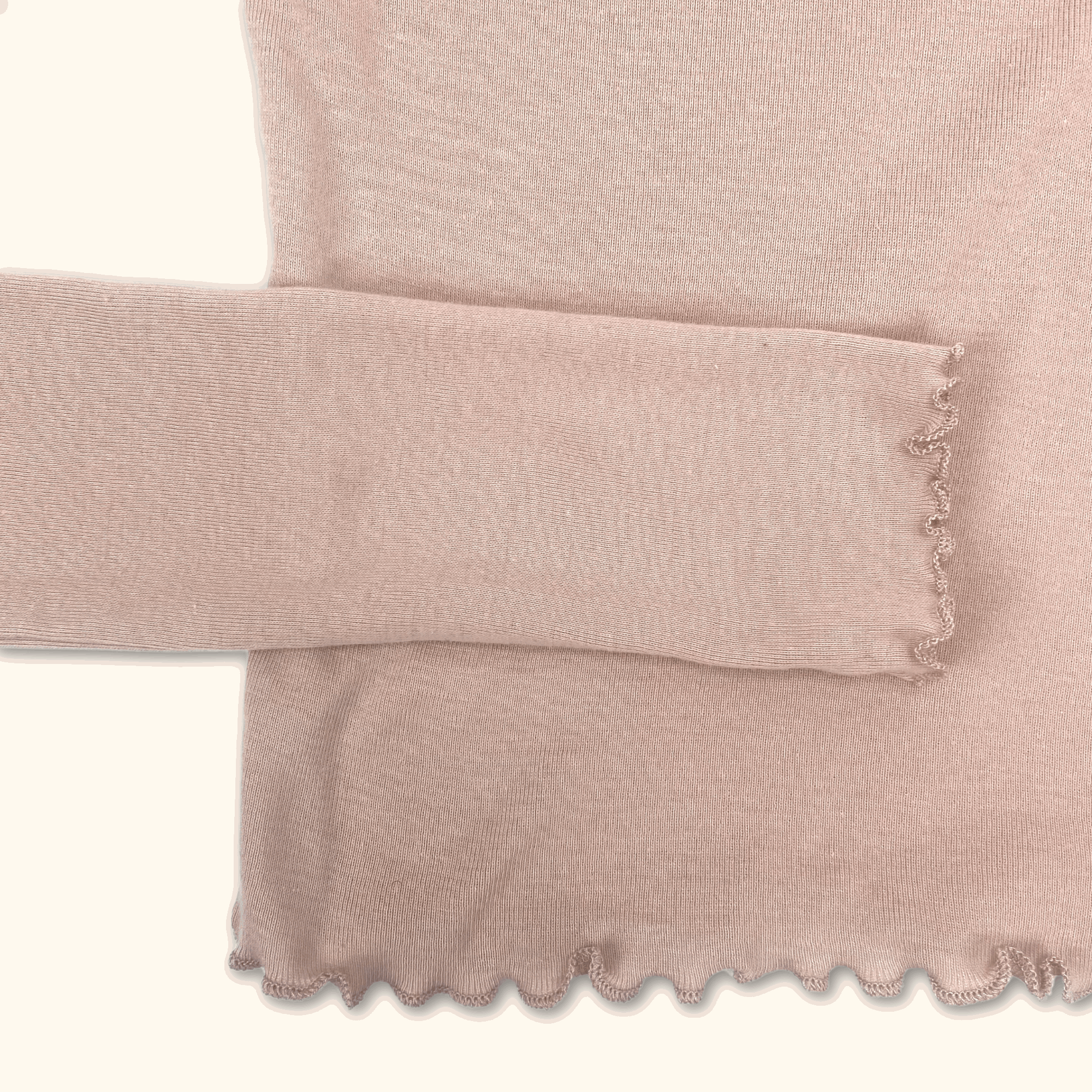 Topshop Long Sleeve Lettuce Edge Top Pink- Size 4 - - Tops & Shirts