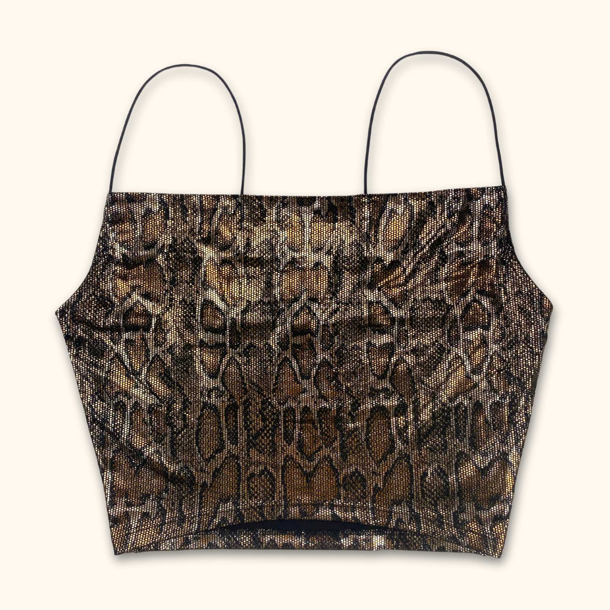 H&M Snake Print Cami Crop Top - Size XS - - Tops
