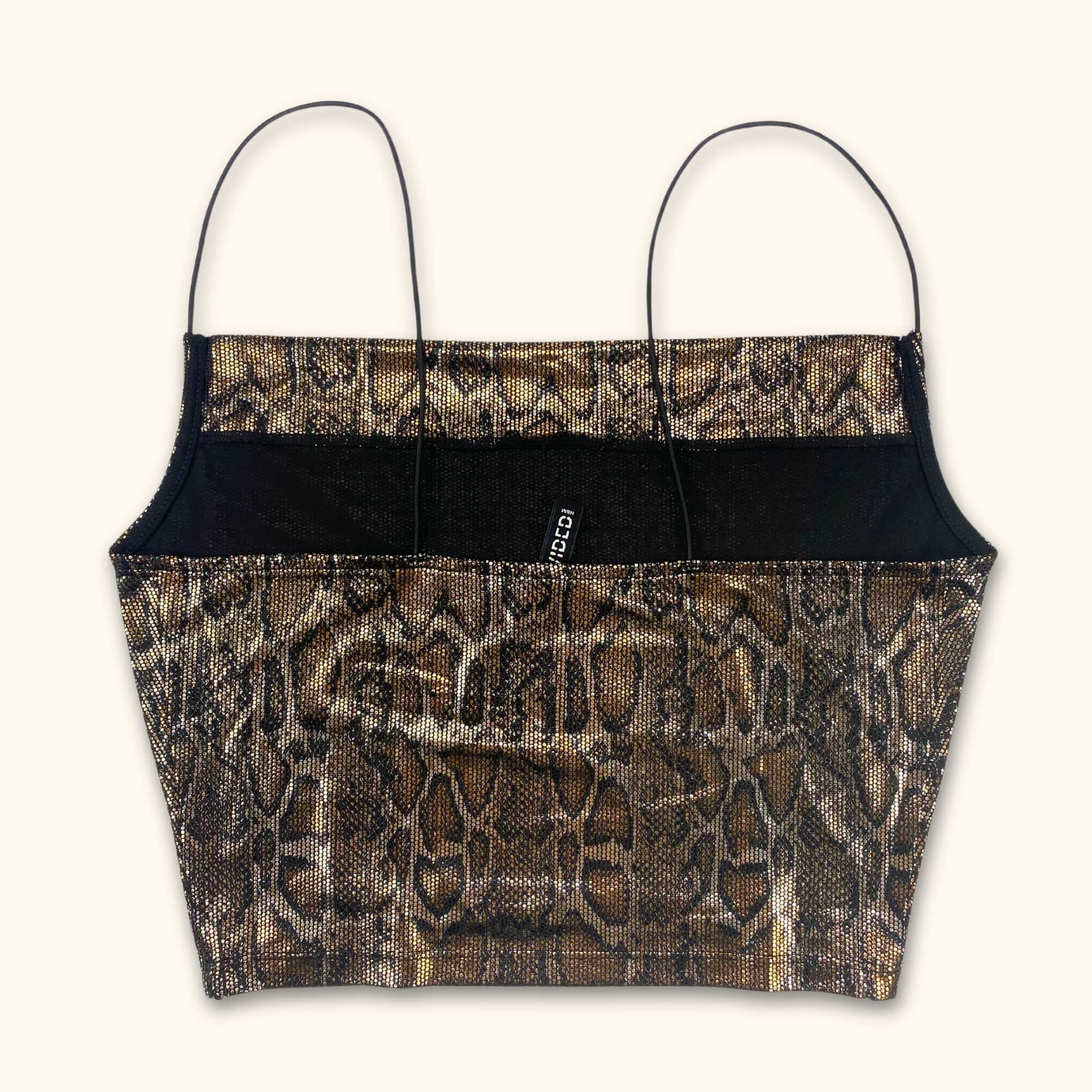 H&M Snake Print Cami Crop Top - Size XS - - Tops