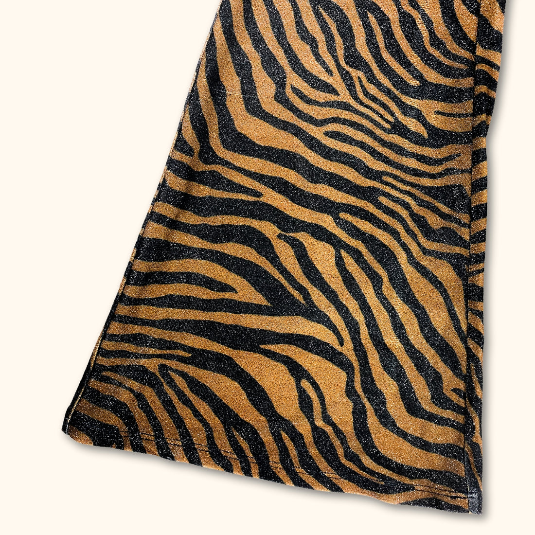 River Island Brown Zebra Print Flared Trousers - Size 10 -  - Jeans & Trousers