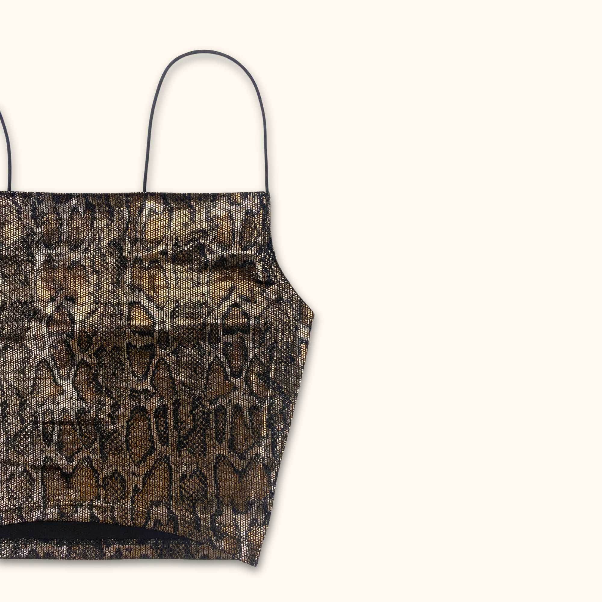 H&M Snake Print Cami Crop Top - Size XS - - Tops