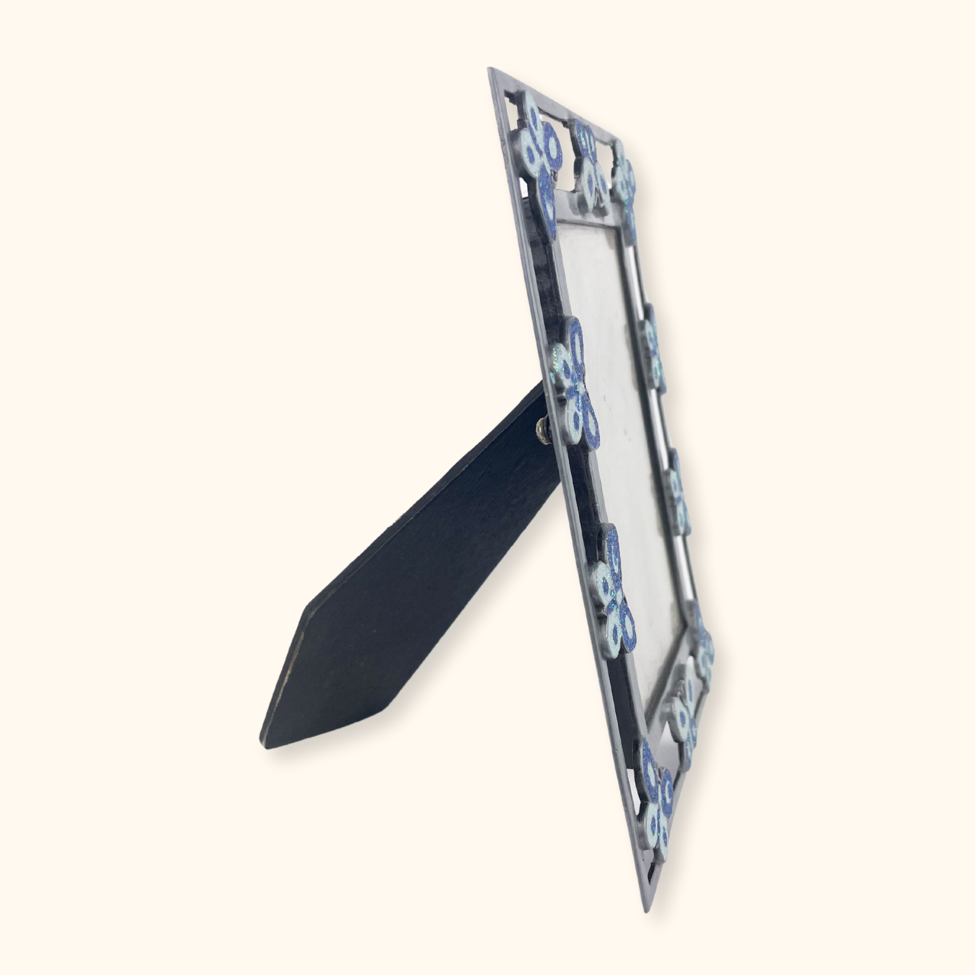 Glitter Butterfly Silver Picture Frame Sunshine Thrift