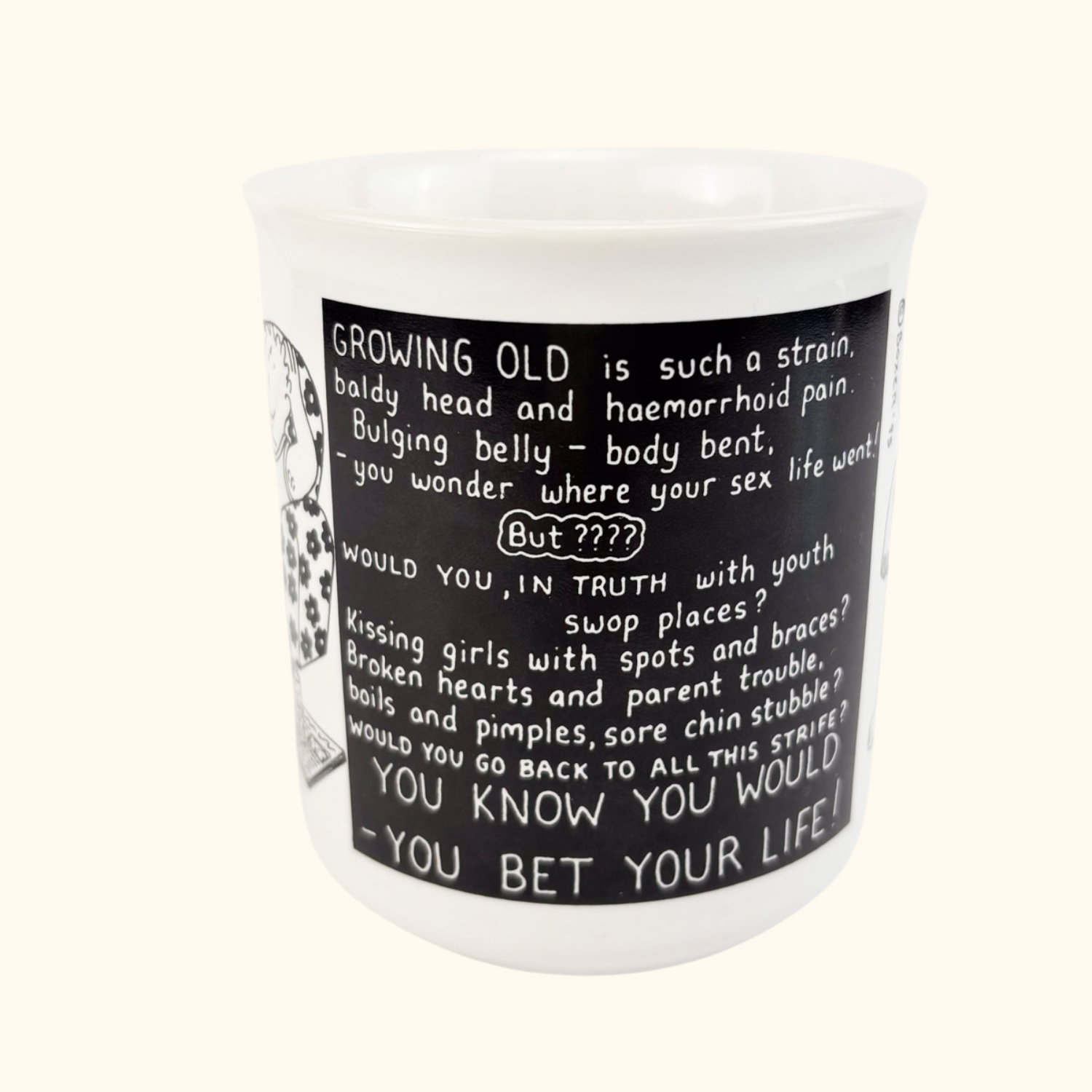 Rupert Fawcett Cartoon China Mug Ruppert Fawcett
