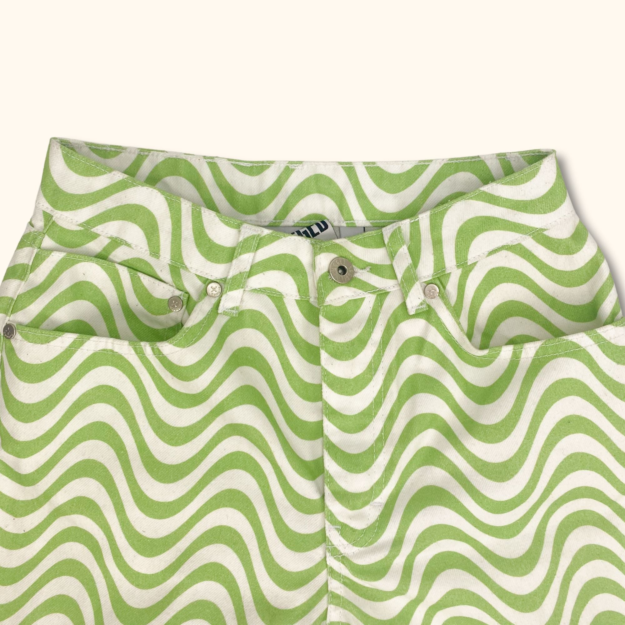 The Ragged Priest Dad Jeans Green Wave - Size 6 - - Jeans & Trousers