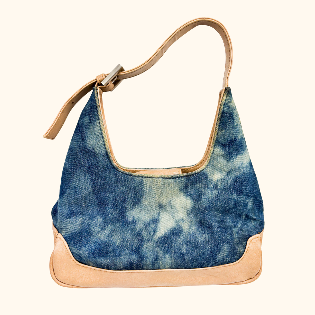 Blue Denim Tie Die Shoulder Bag Sunshine Thrift
