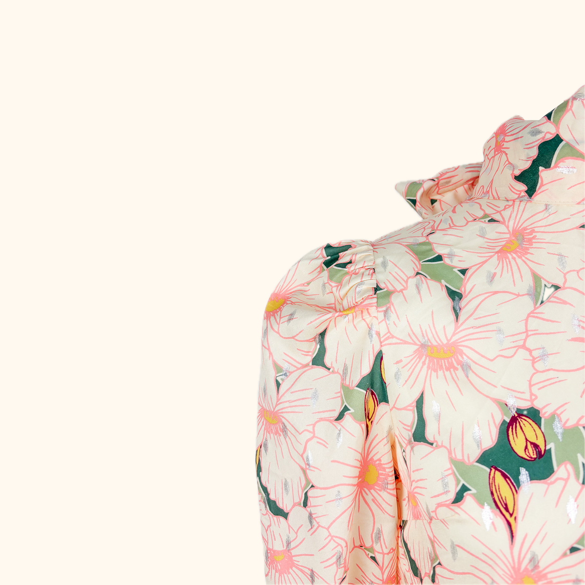 Never Fully Dressed Long Sleeve Tiered Floral Mini Dress - Size 8