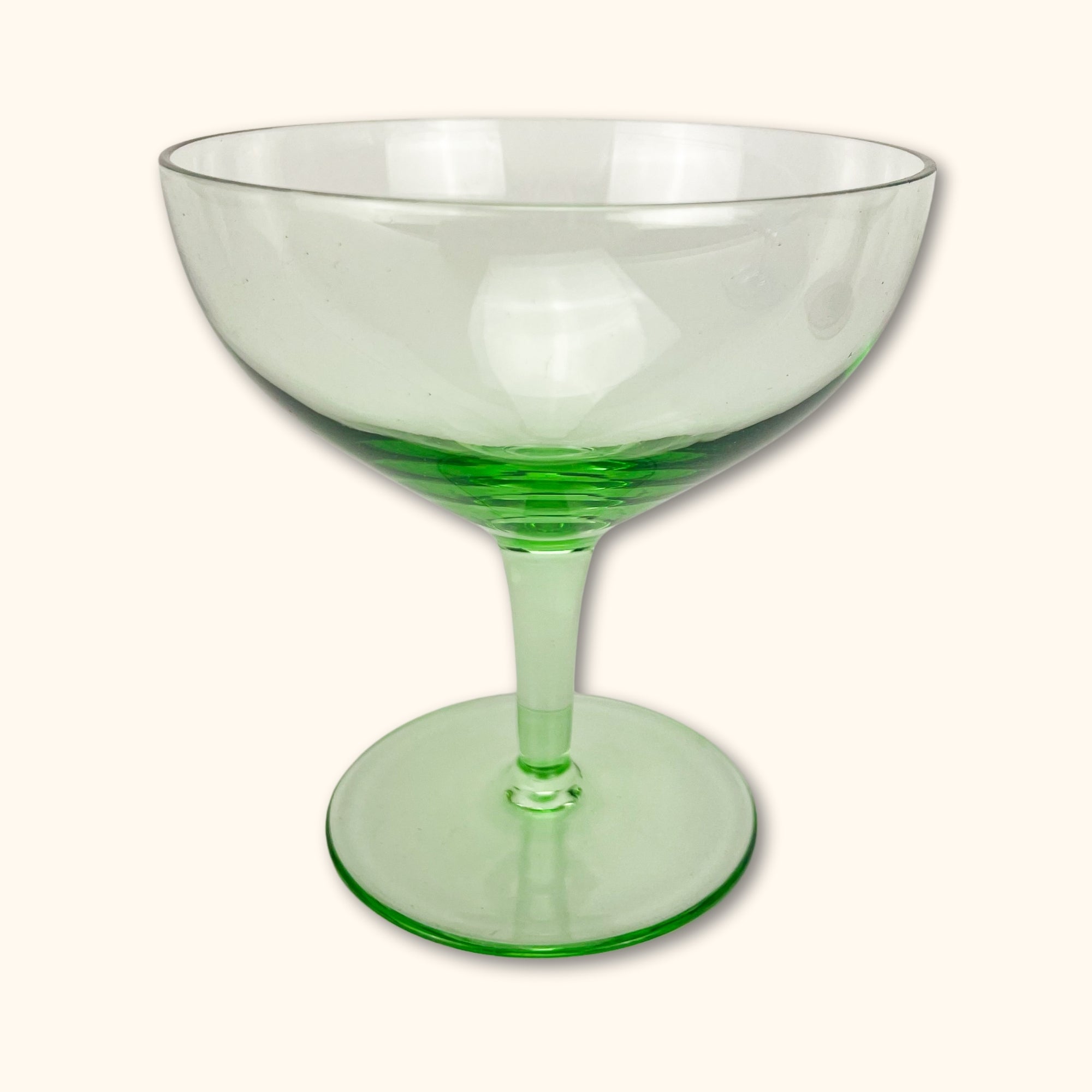 Multi-Coloured Shrunken Champagne Coupe Glasses - Set of 4 -  - Kitchenware