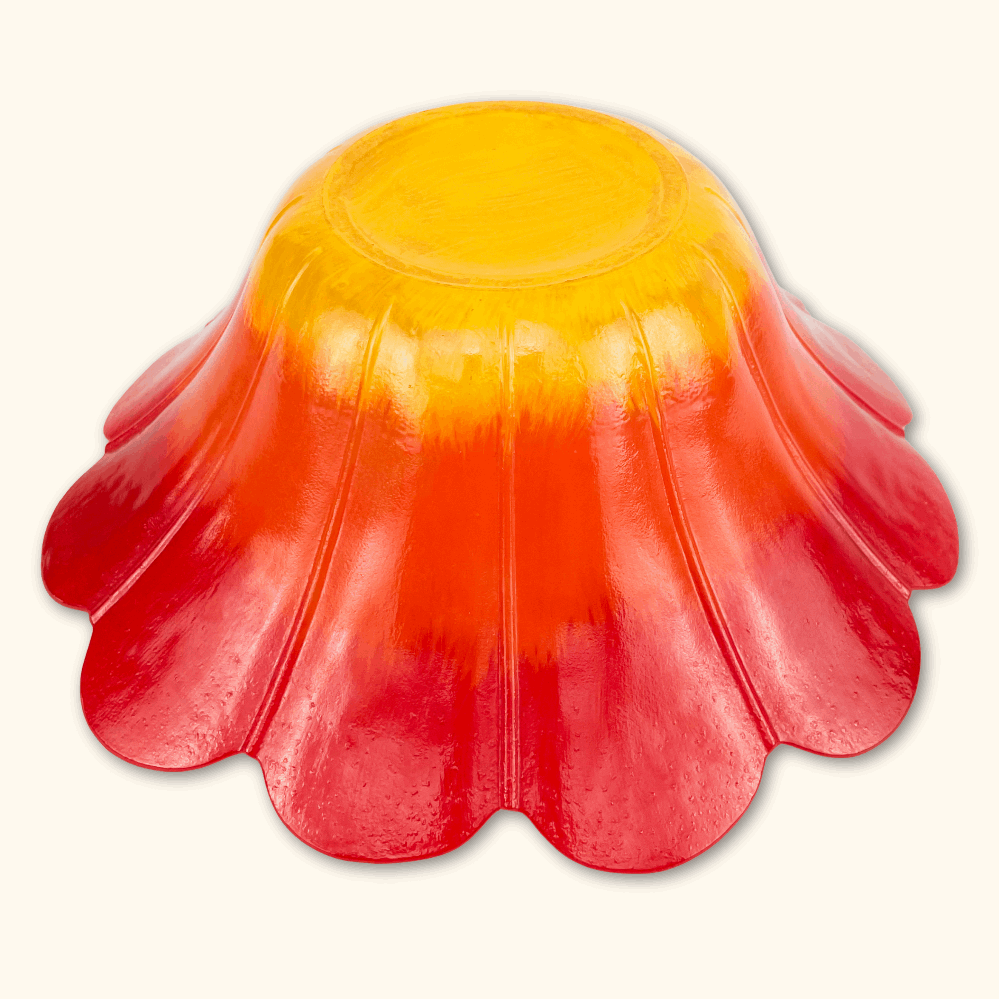 Large Red Flower Fruit Bowl - - Kitchenware