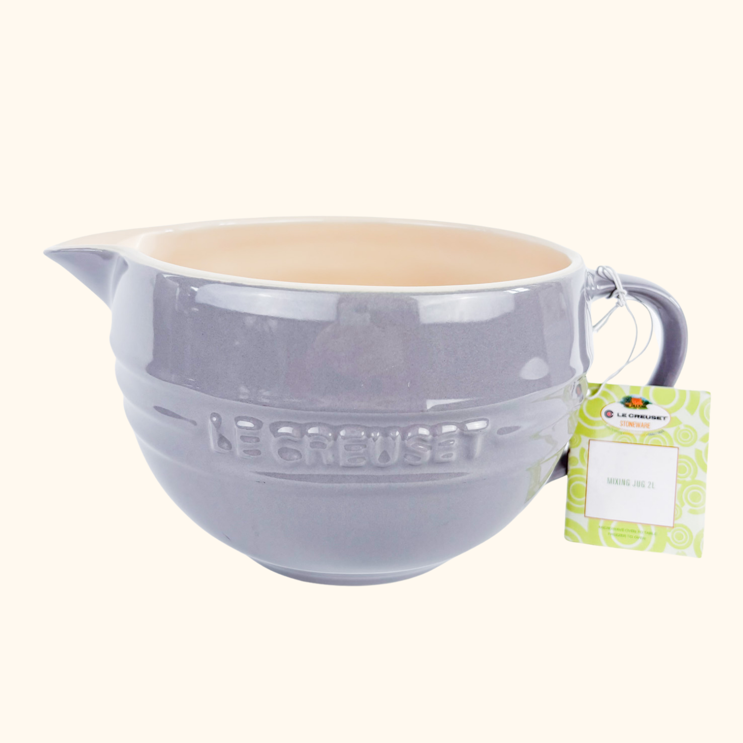Le Creuset Stoneware Flint Grey Mixing Jug 2L - - Kitchenware