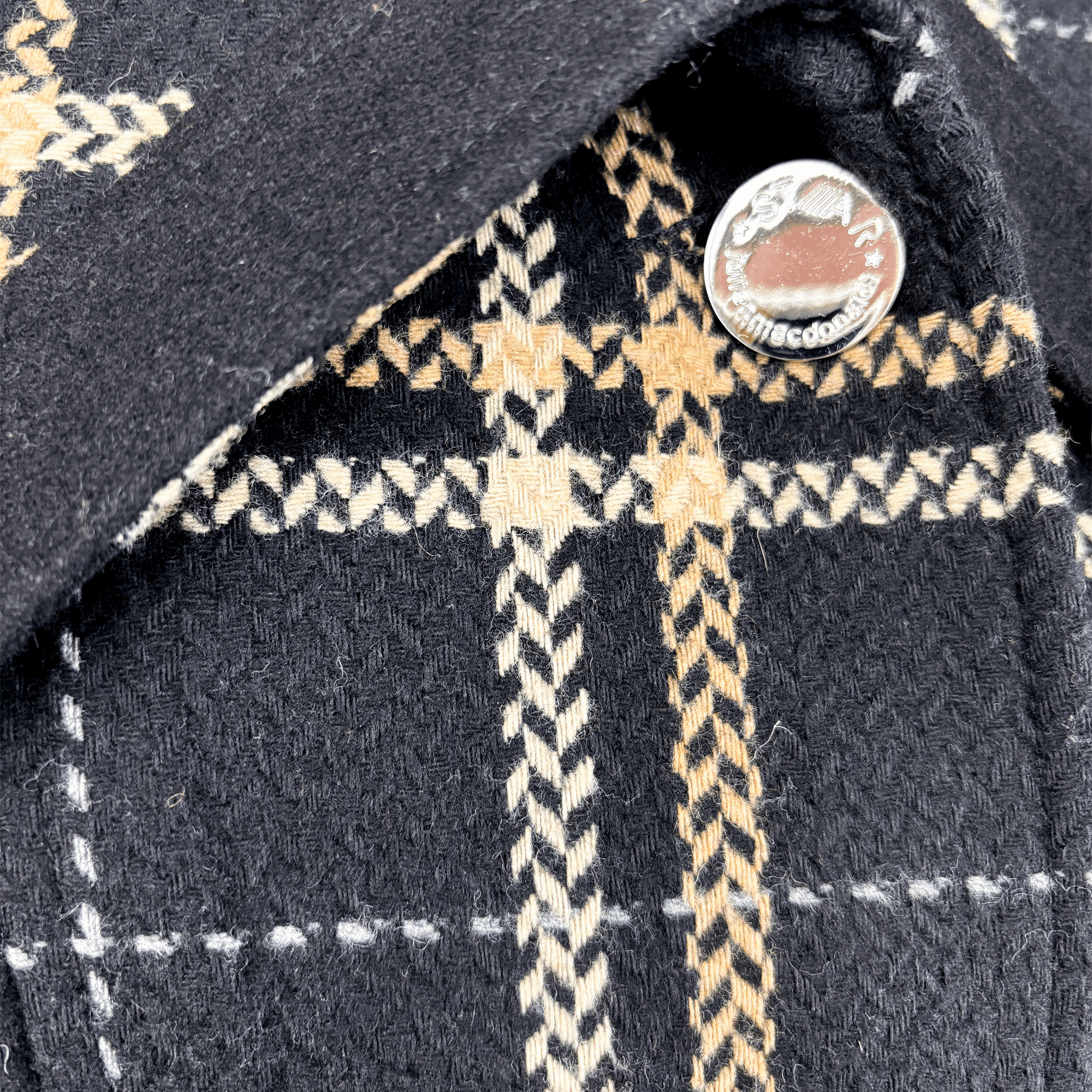 Star By Julien MacDonald Black Wool Blend Trench Coat - Size 14