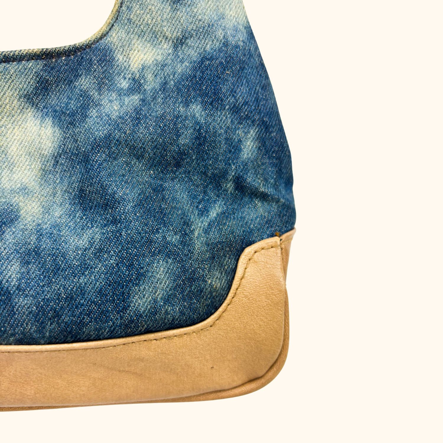 Blue Denim Tie Die Shoulder Bag Sunshine Thrift
