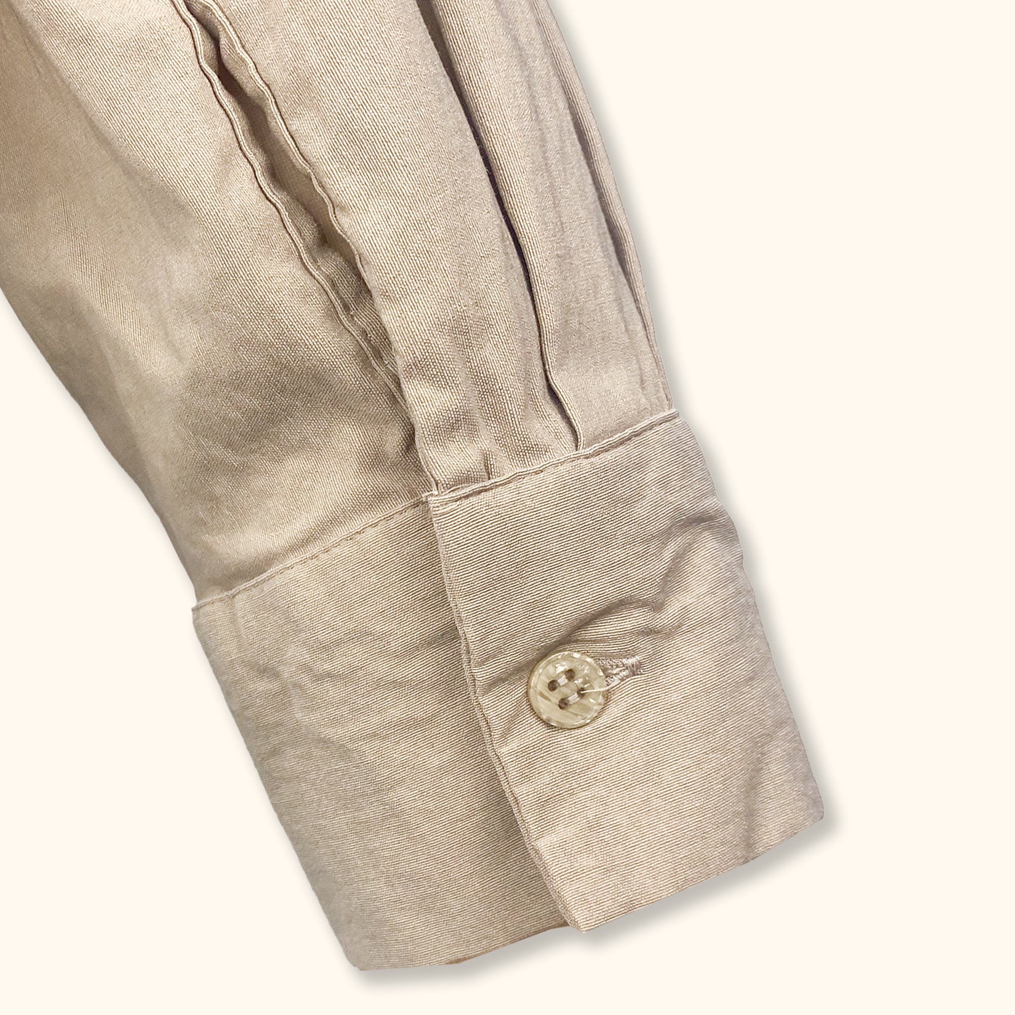 Zara Beige Wrap Front Blouse with Cut Out - Size Large -  - Tops & Shirts