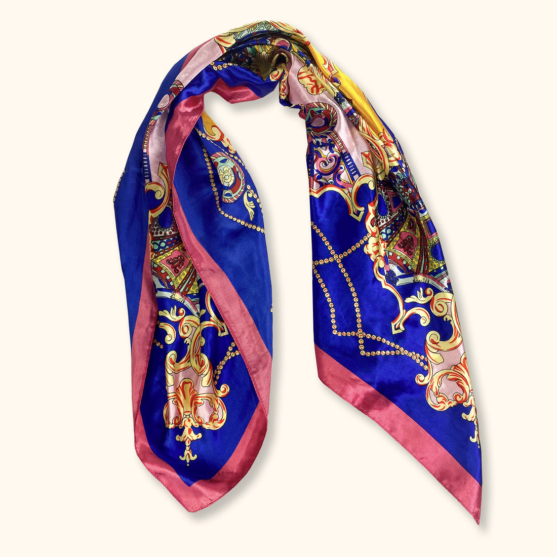 Paisley Satin Pattern Scarf -  - Hats & Scarves