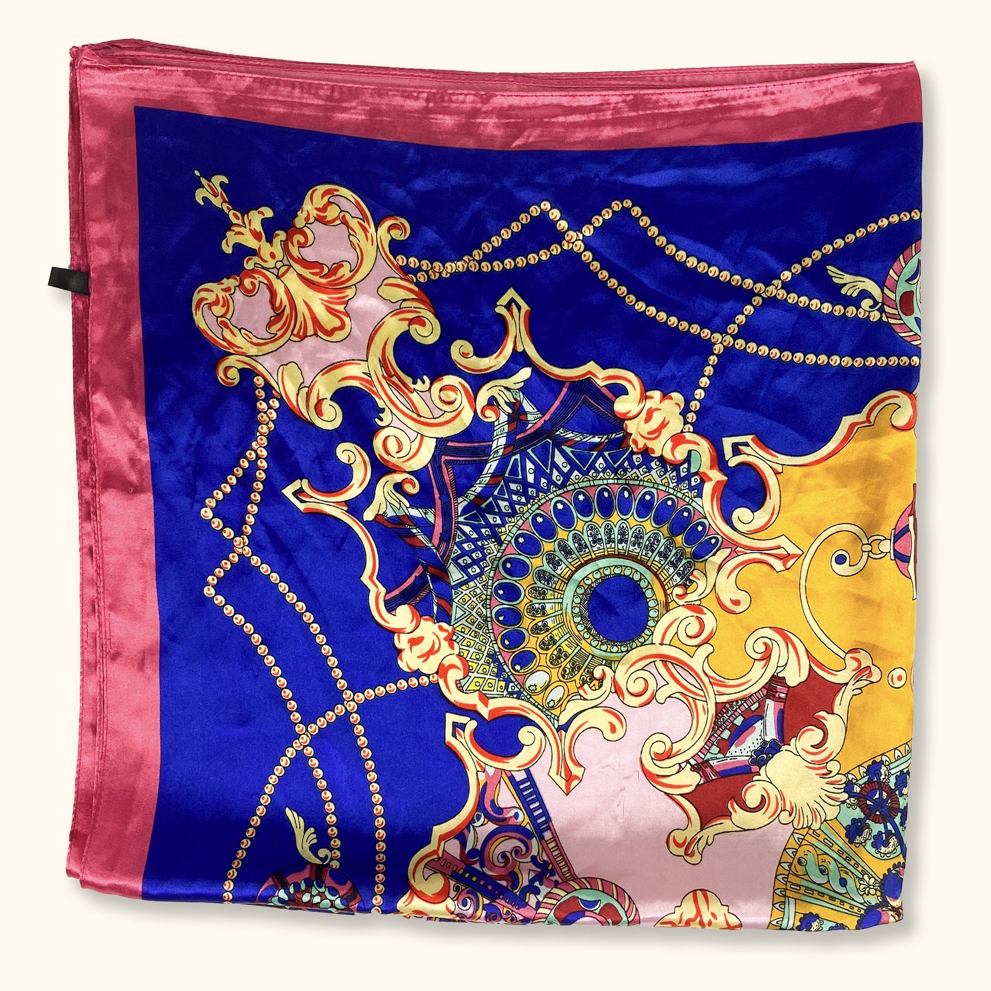 Paisley Satin Pattern Scarf -  - Hats & Scarves