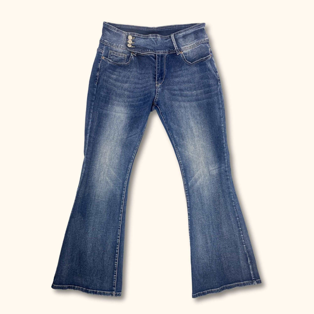 Low-rise Blue Flared Jeans - Size 18 -  - Jeans & Trousers