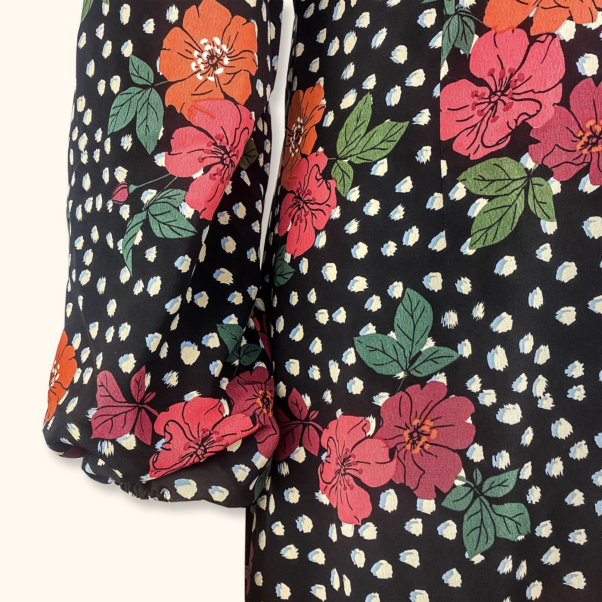 Topshop Black Floral Maxi Dress - Size 12 -  - Dresses