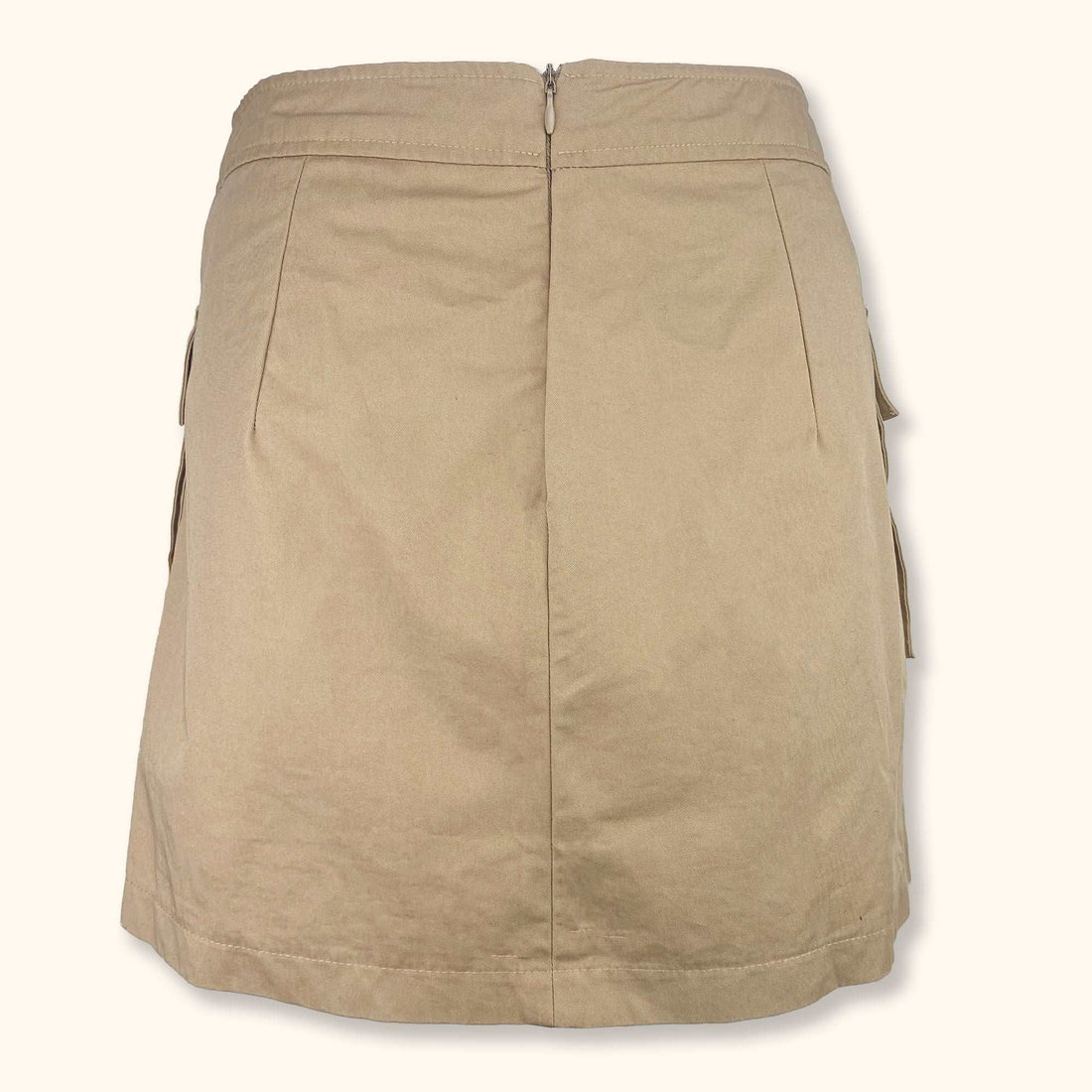 Bershka Beige Cargo Mini Skirt - Size Small - - Skirts
