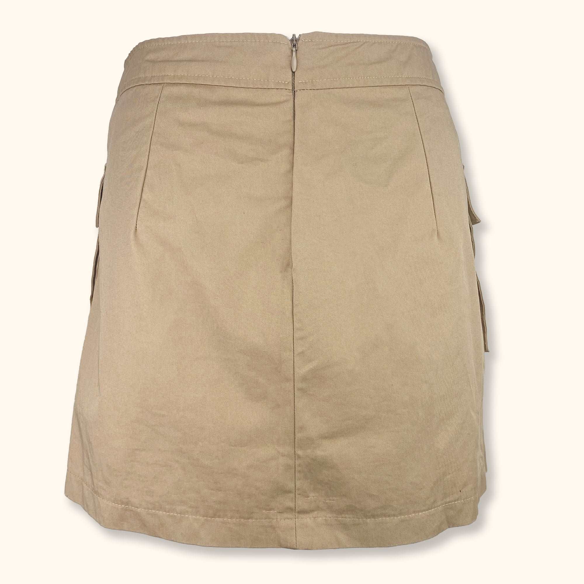 Bershka Beige Cargo Mini Skirt - Size Small - - Skirts