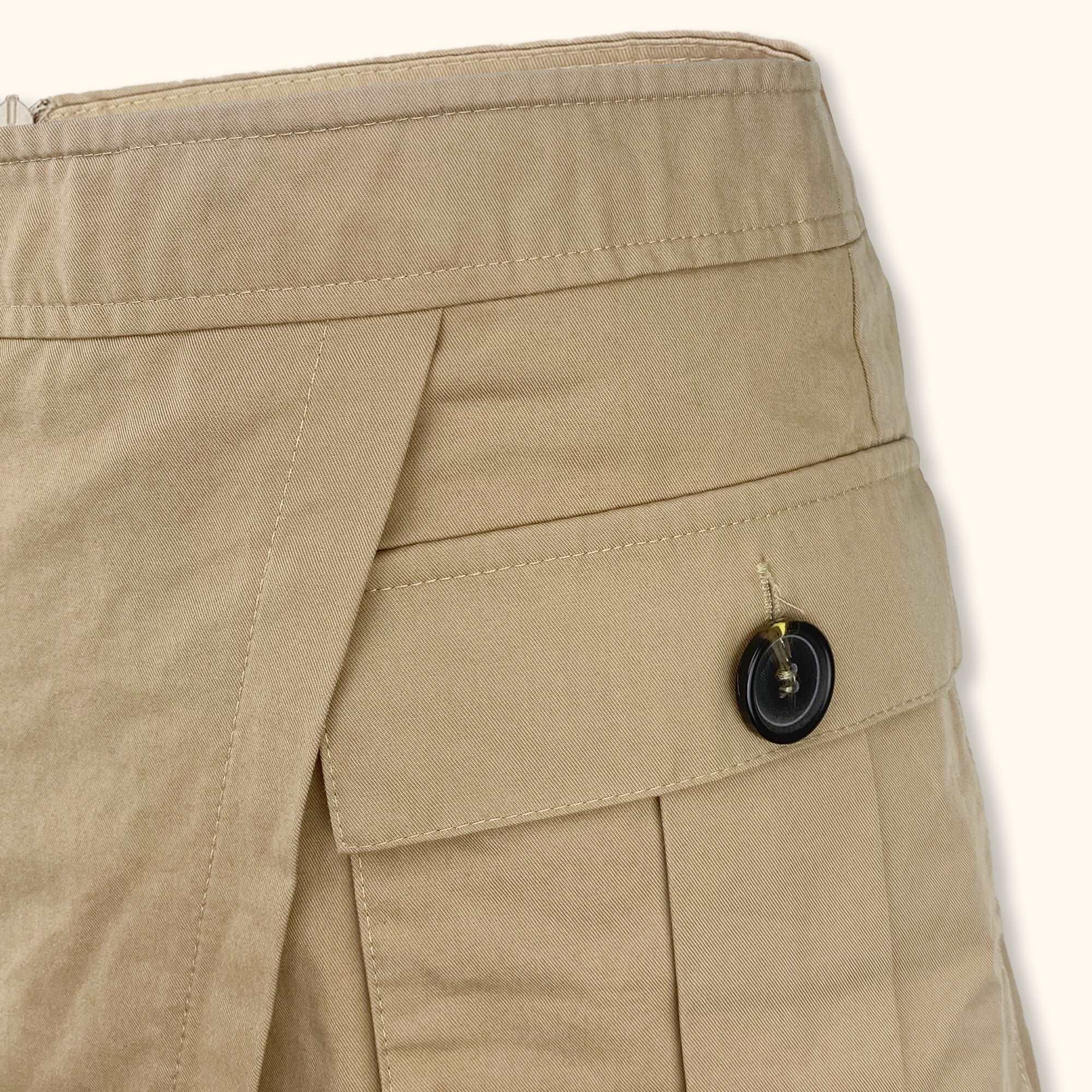 Bershka Beige Cargo Mini Skirt - Size Small - - Skirts