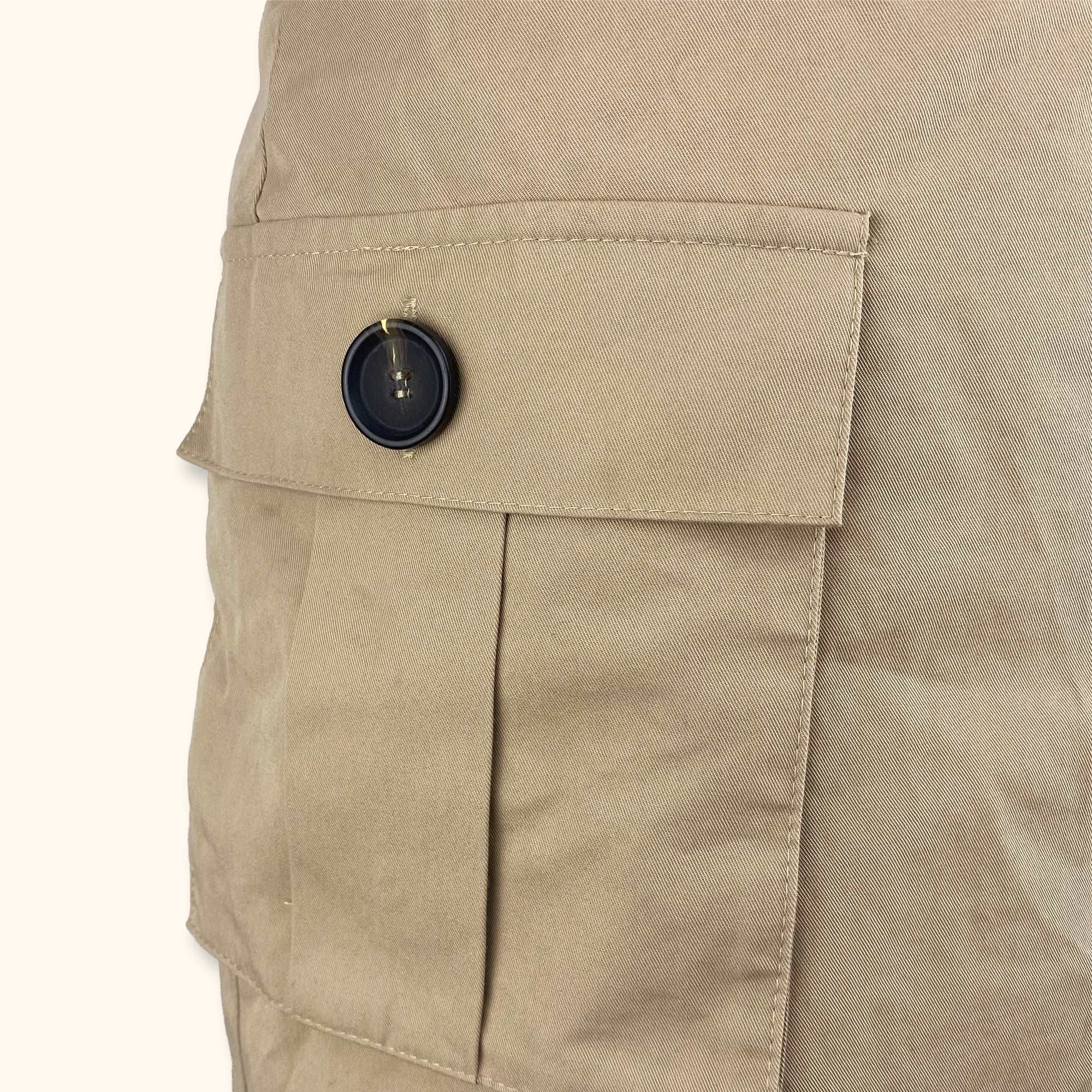 Bershka Beige Cargo Mini Skirt - Size Small - - Skirts