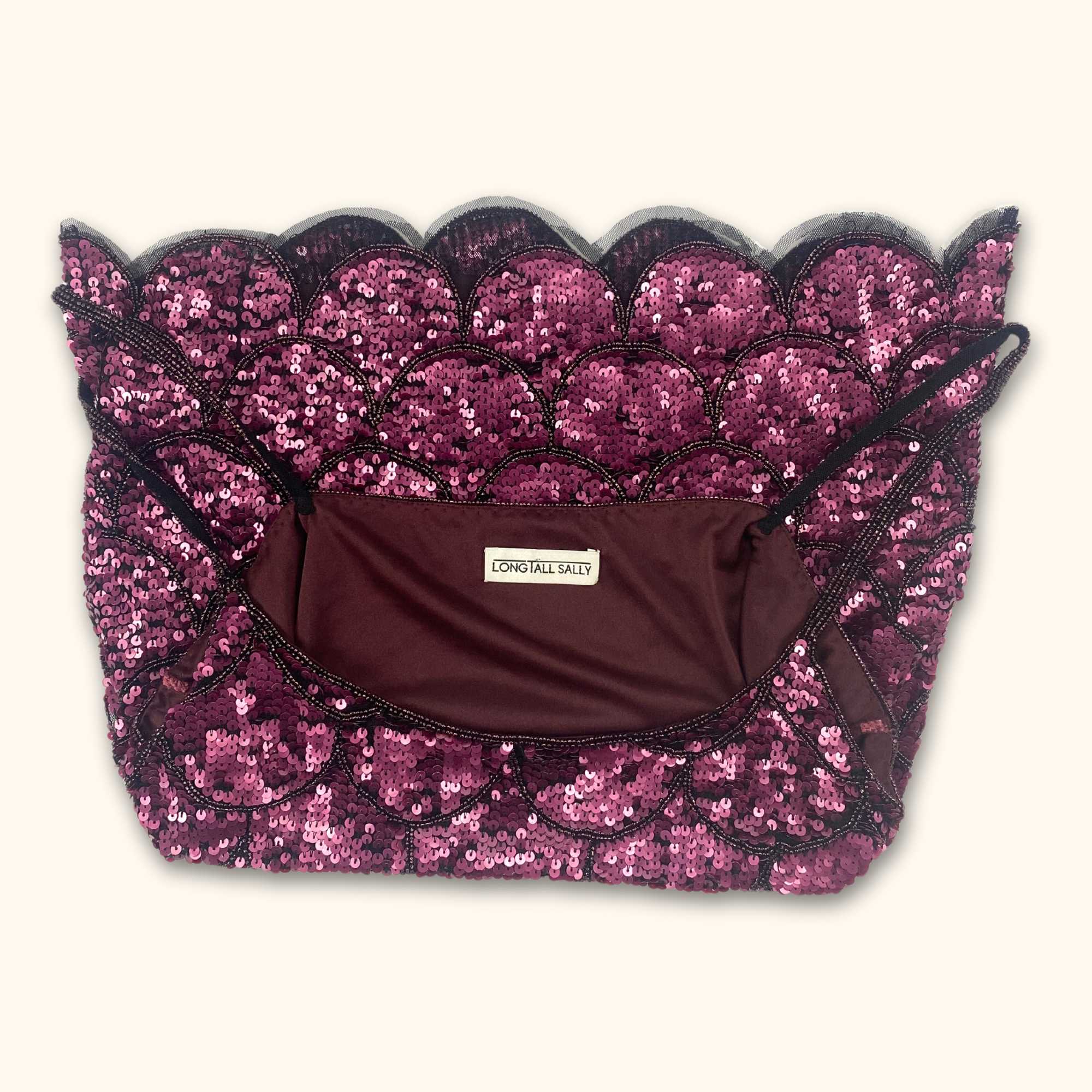 Long Tall Sally Pink Sequin Cami Top - Size 16 - - Tops & Shirts