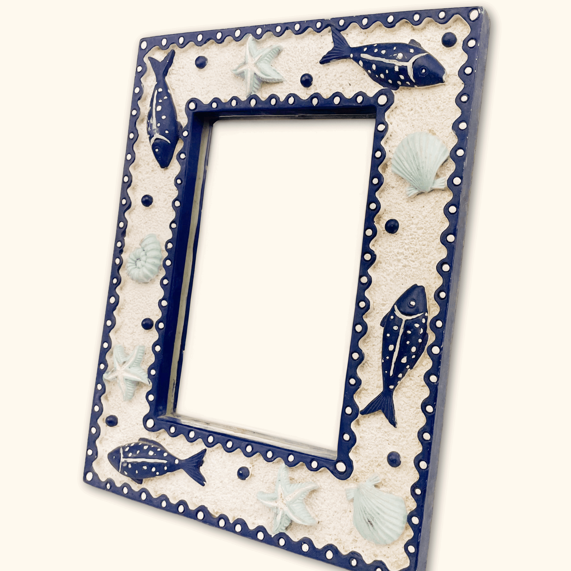 Coastal Blue and White Picture Frame 6x4 - - Picture Frames