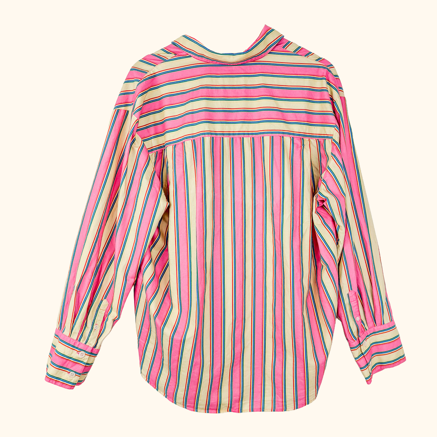 Djerf Avenue X Frankies Bikinis Striped Shirt - Size Large Djerf Avenue