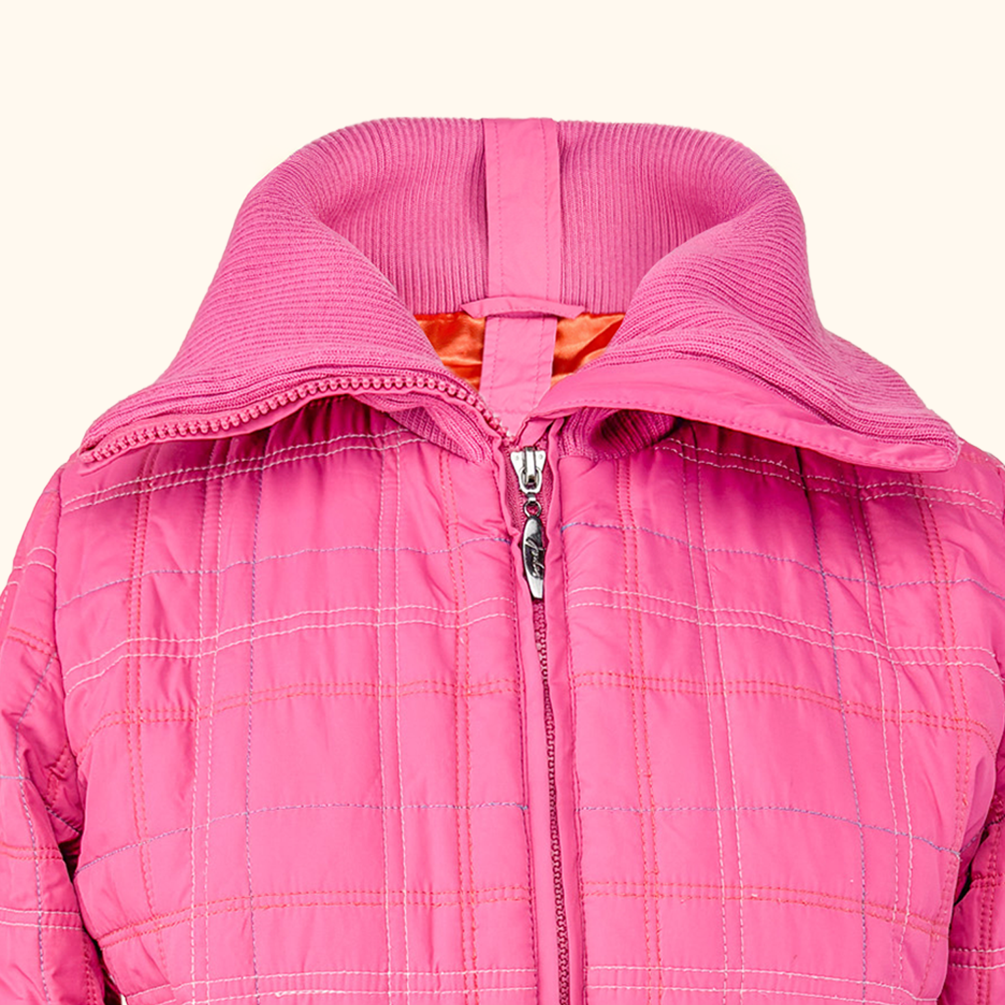 Joules Padded Pink Zip Up Jacket - Size 12 Joules