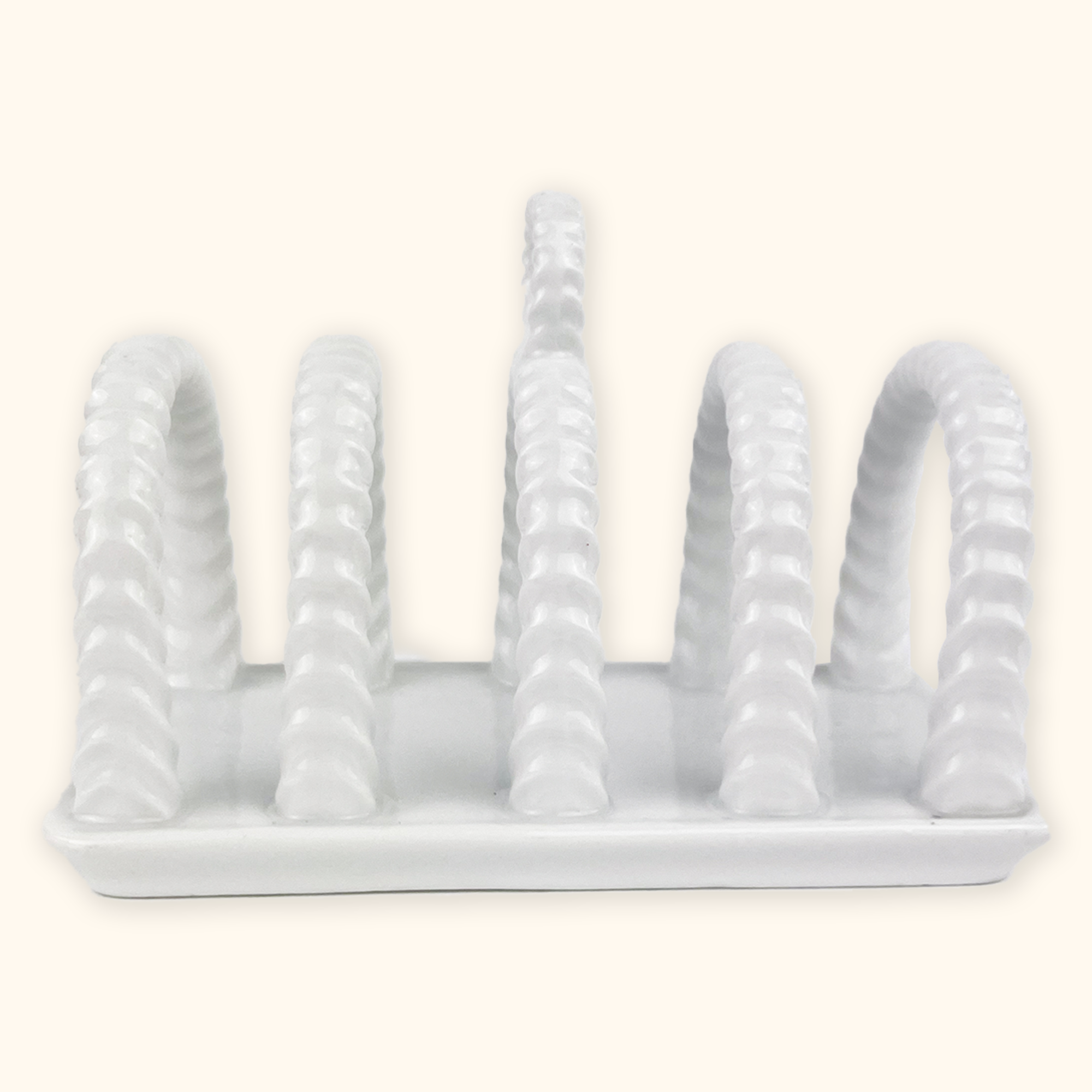 White Ceramic Toast Rack Sunshine Thrift