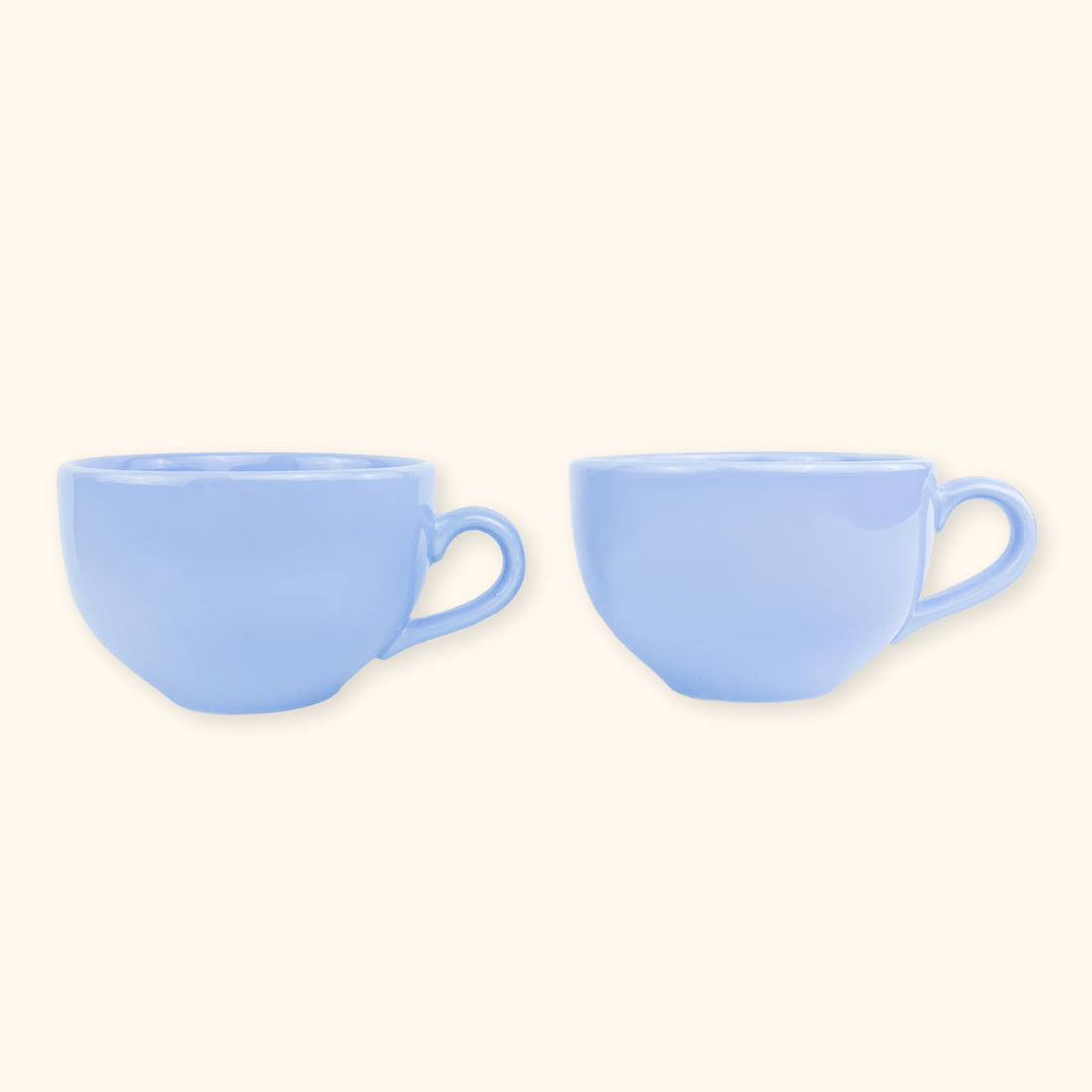 Tams Pottery Lilac Large Coffee Mugs Set of 2 Tams Pottery
