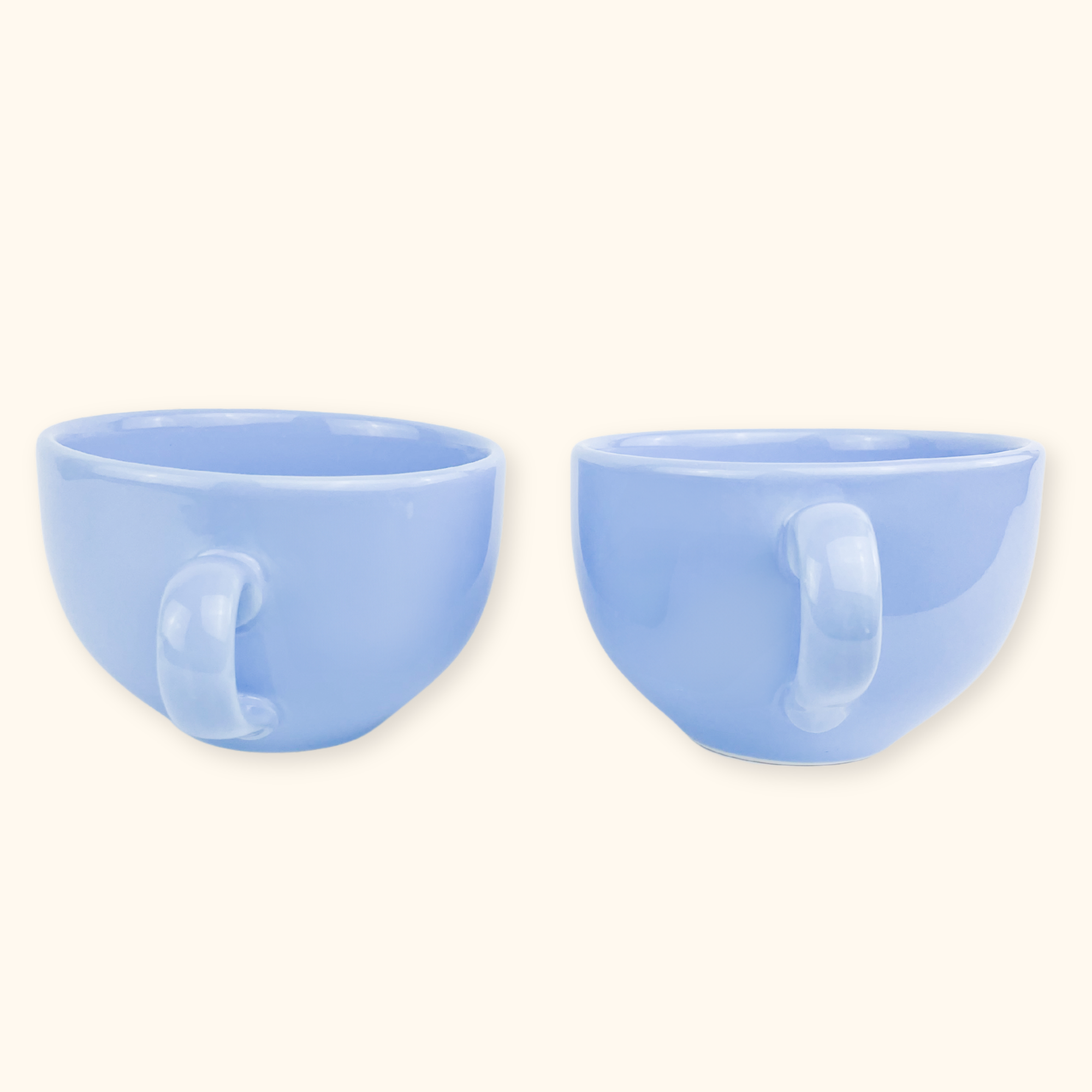 Tams Pottery Lilac Large Coffee Mugs Set of 2 Tams Pottery