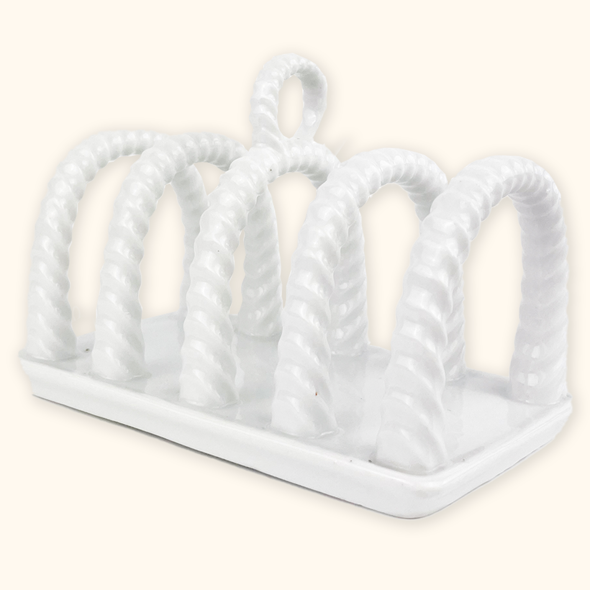 White Ceramic Toast Rack Sunshine Thrift