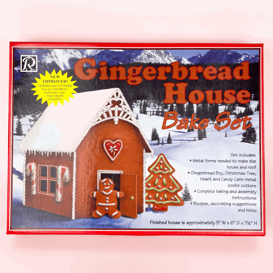 R&M 2005 Gingerbread House Baking Cutter Set 7 Piece R&M