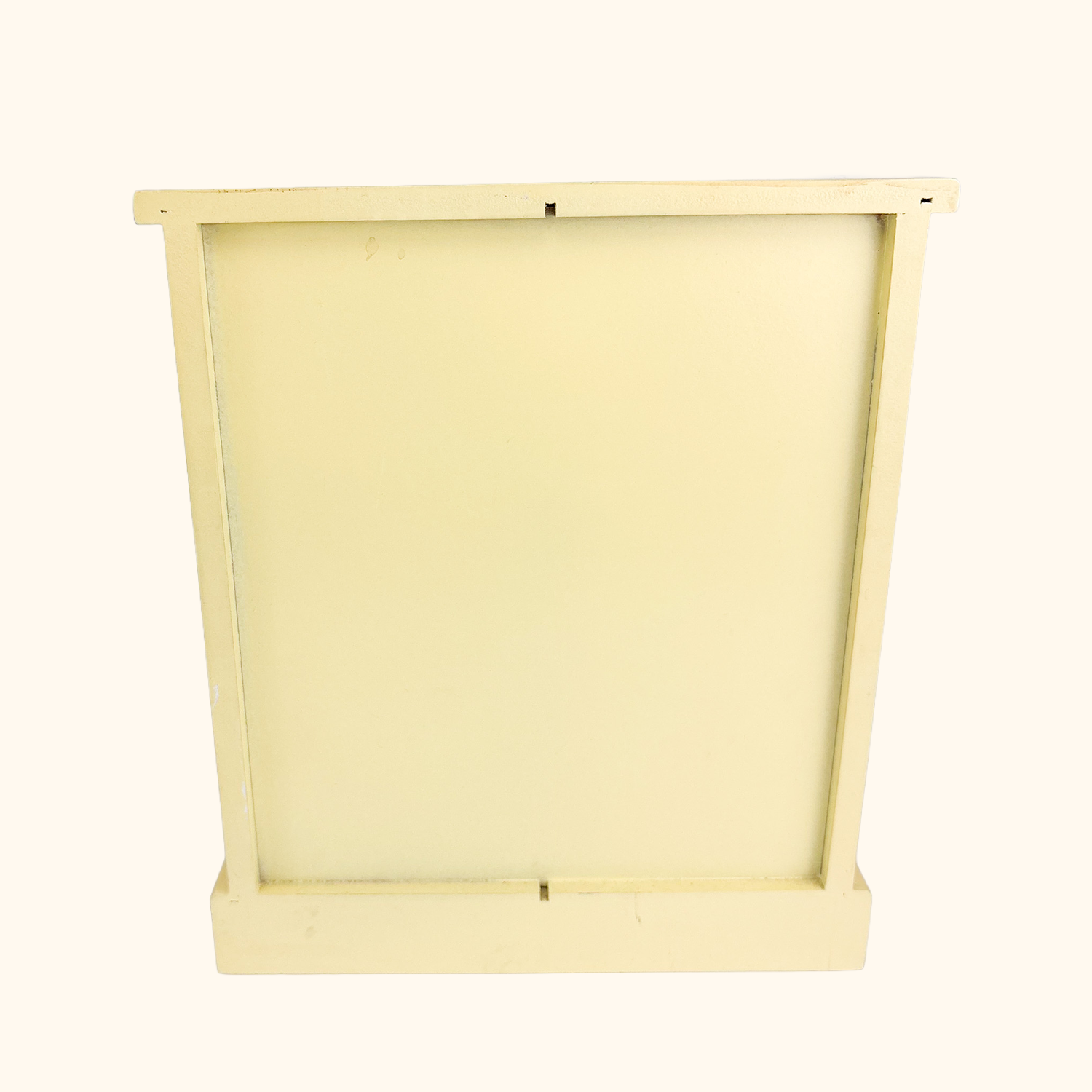Cream Wood Jewellery Box Velvet Lined Sunshine Thrift