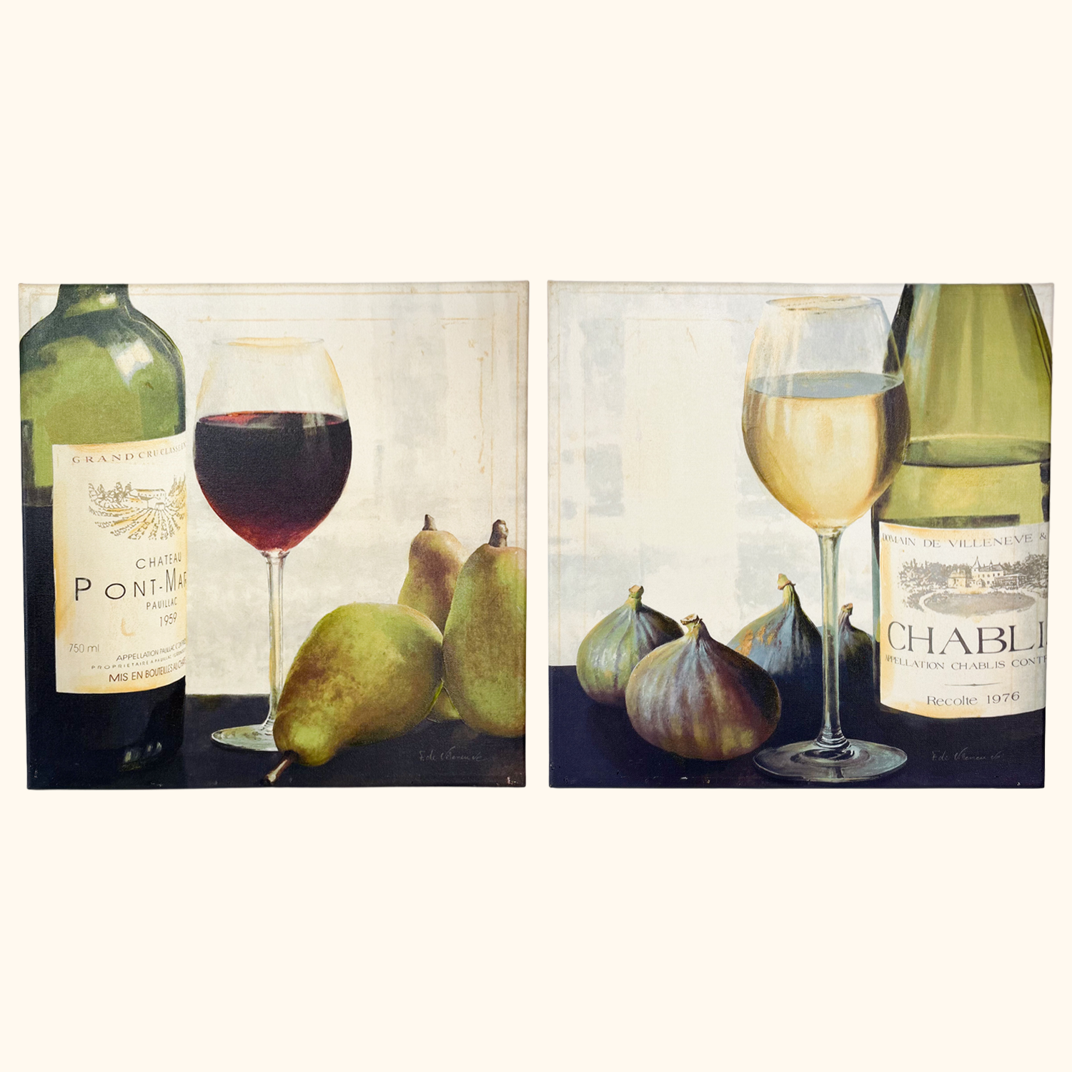Fabrice de Villeneuve French Wine Canvas Art Fabrice de Villeneuve