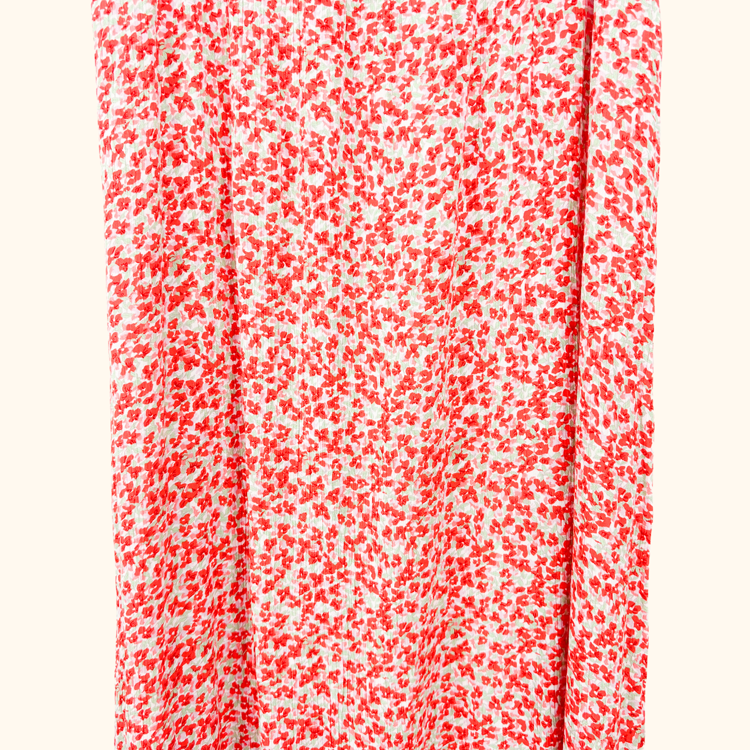 JDY Red Ditsy Floral Maxi Summer Dress - Size Large JDY