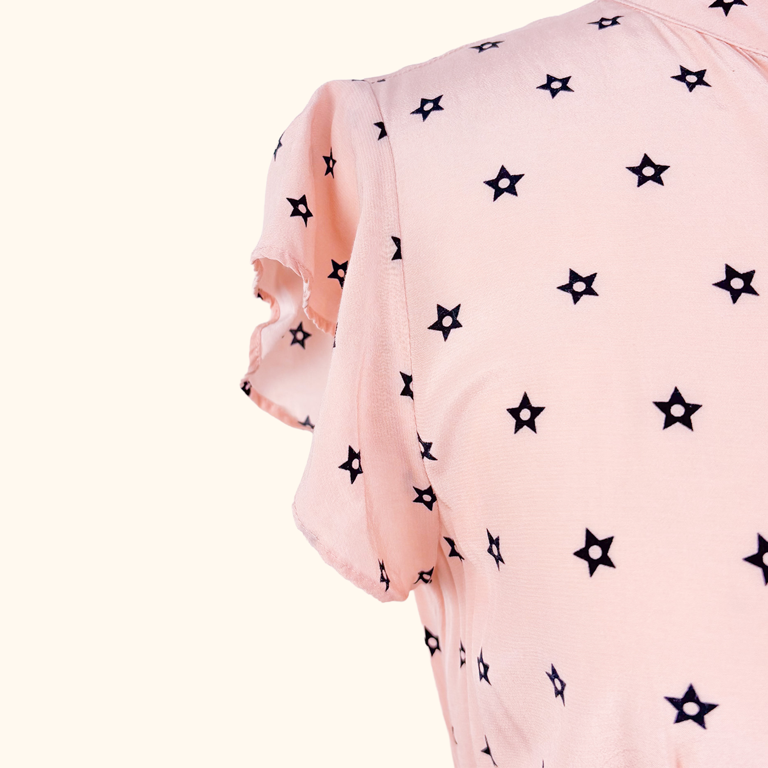 Somerset By Alice Temperley Star Print Pink Midi Dress - Size 10 Alice Temperley