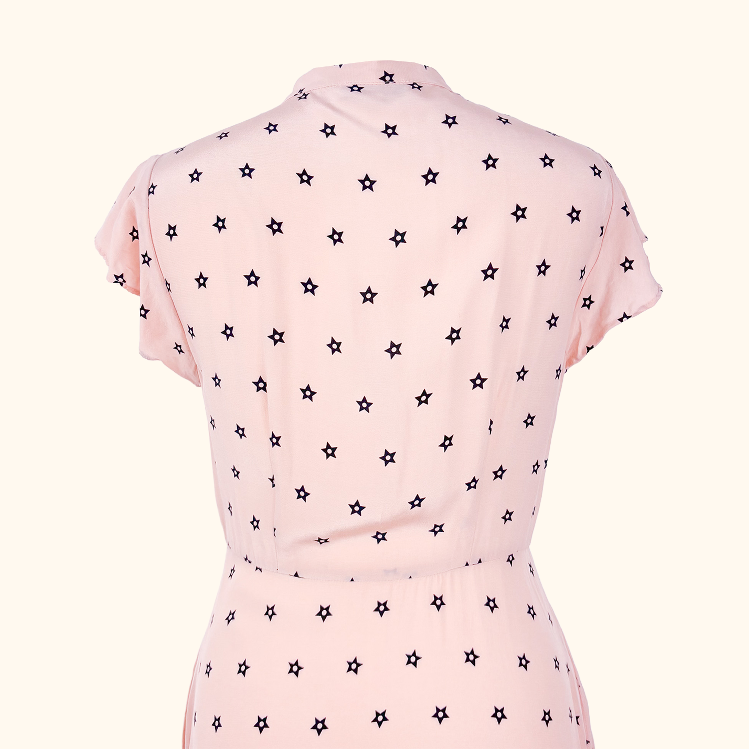 Somerset By Alice Temperley Star Print Pink Midi Dress - Size 10 Alice Temperley