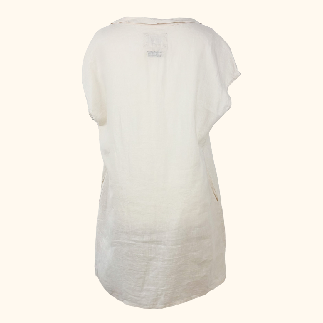 Malvin Linen Short Sleeve Slip Dress - Size Medium Malvin Hamburg